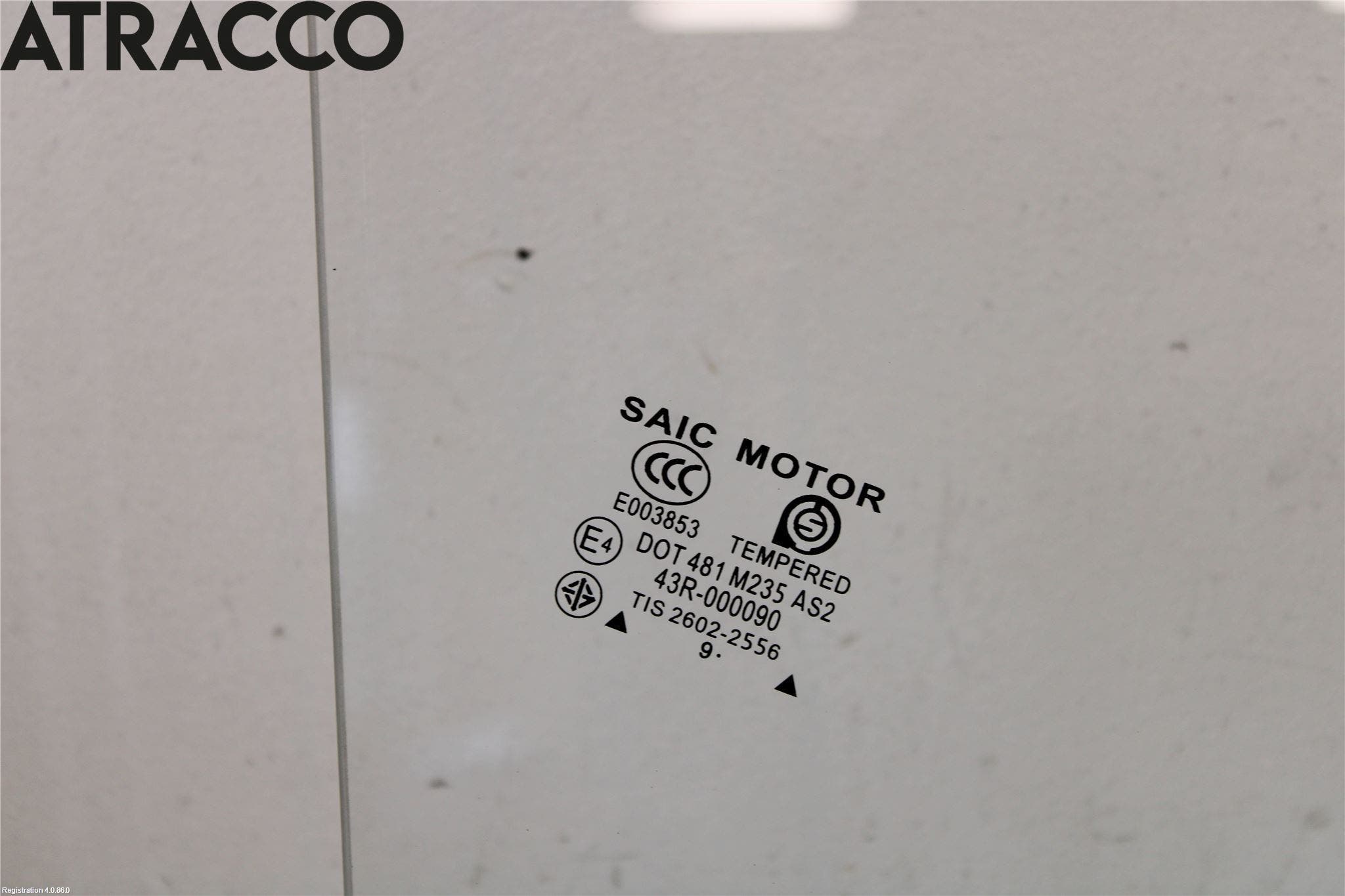 MG ZS EV 20- Dørrute Bak Høyre 4Dørs