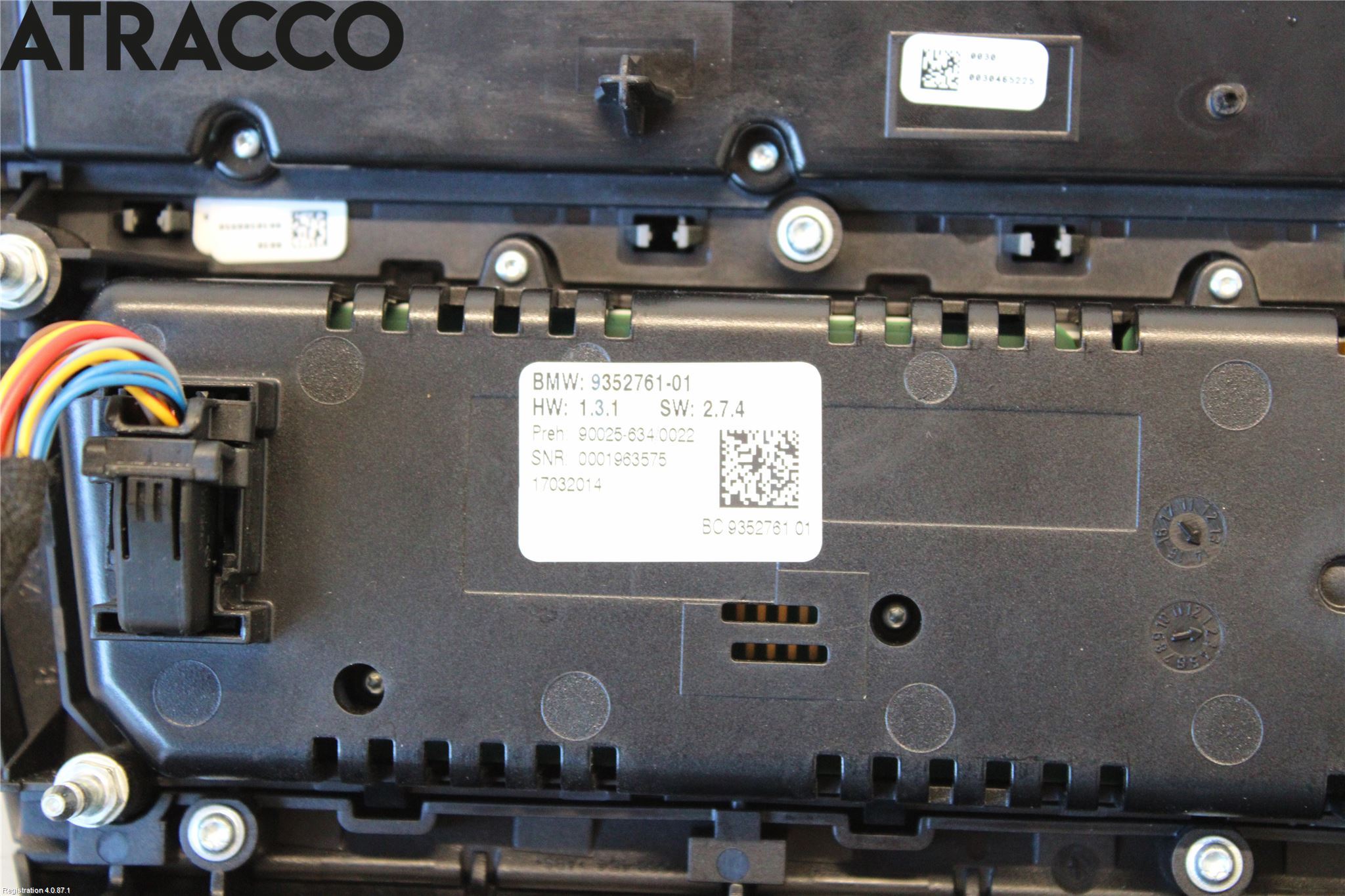 BMW 5 F10/F11/F18 09-17 Varme Ac Betjening-Display