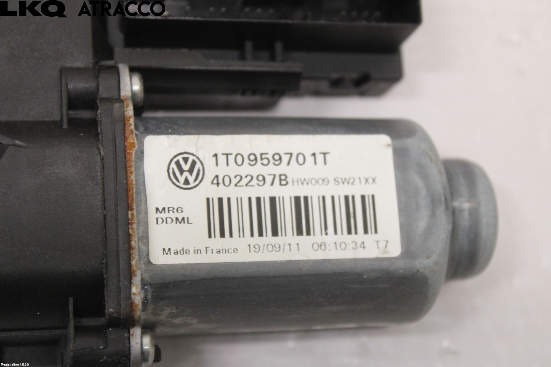 Volkswagen VW TOURAN 10-15 Vindusheismotor