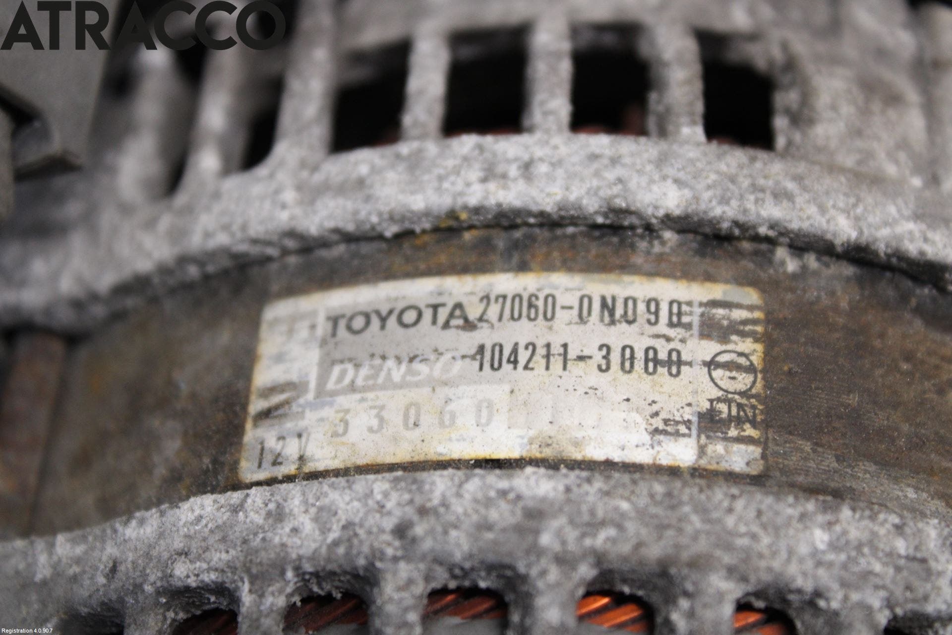 Toyota YARIS XP130 12-14 Dynamo