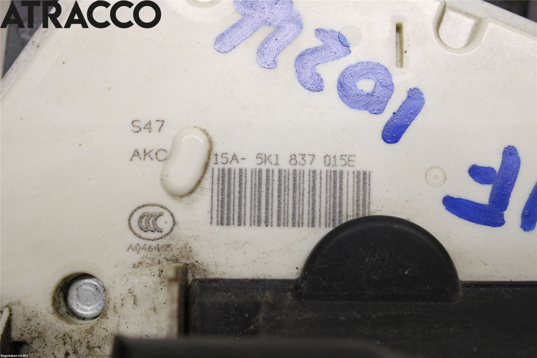 Volkswagen VW GOLF / E-GOLF VII 13-20 Dørlås - Låsekasse