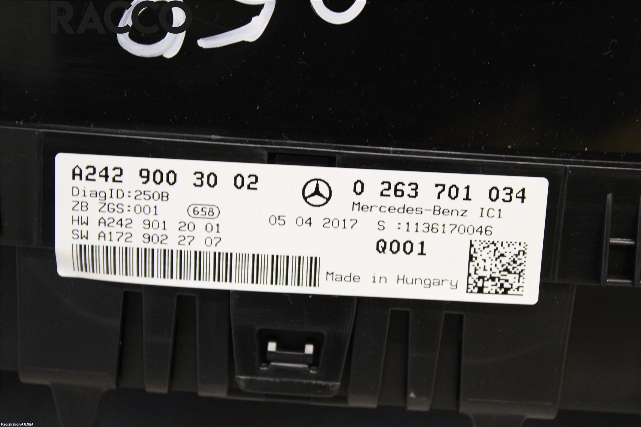 Mercedes-Benz MB B-KLASS (W246/W242) 12-19 Instr Kombinert