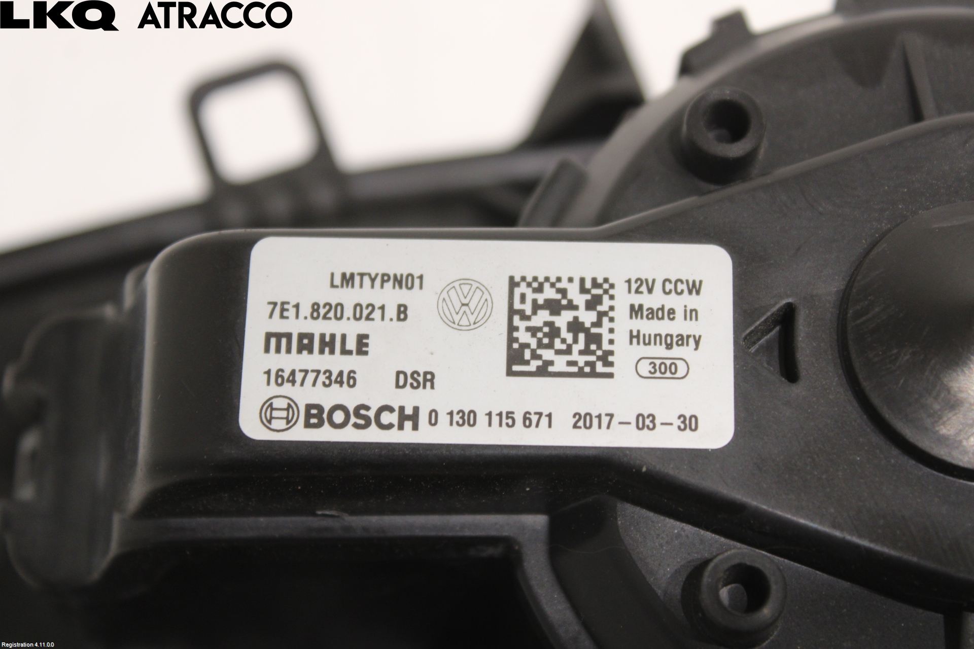 Volkswagen VW TRANSP/CARAVELLE (T6) 16-22 Varmeapparat Viftemotor