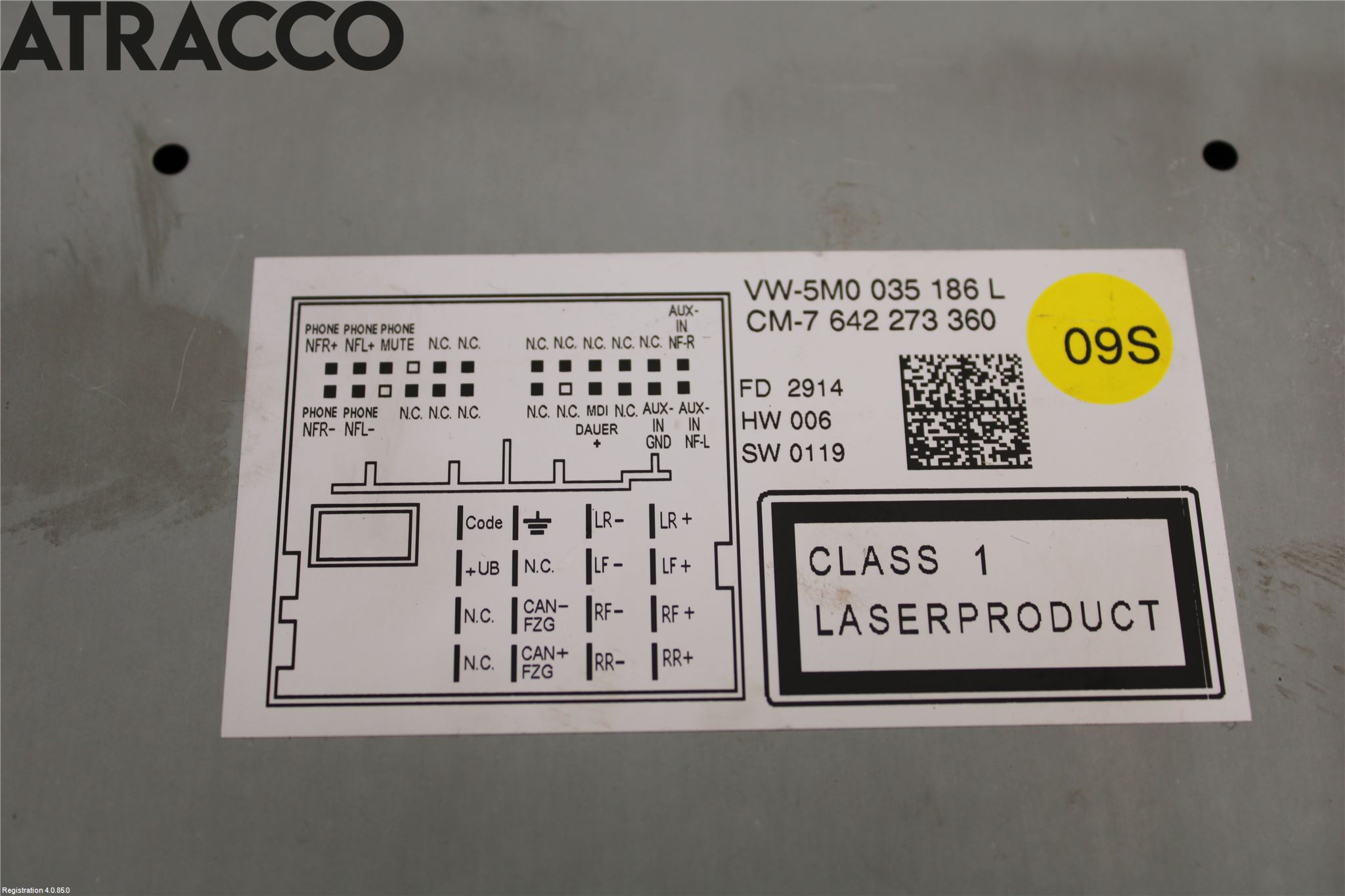 Volkswagen VW CADDY 11-15 Stereo Radio Med Cd