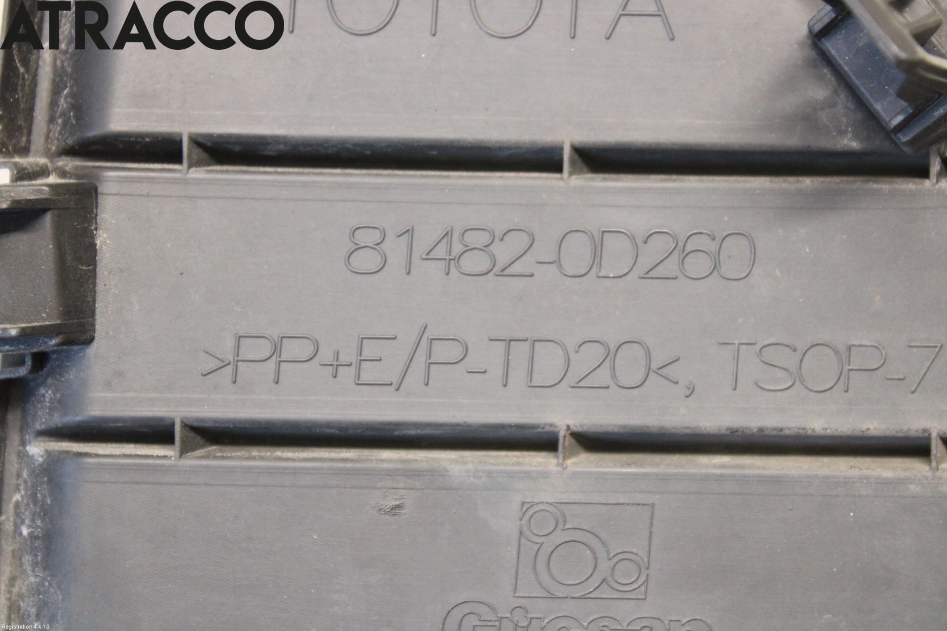 Toyota YARIS XP130 12-14 Frontlykt Kurve-Tåkelys Ramme