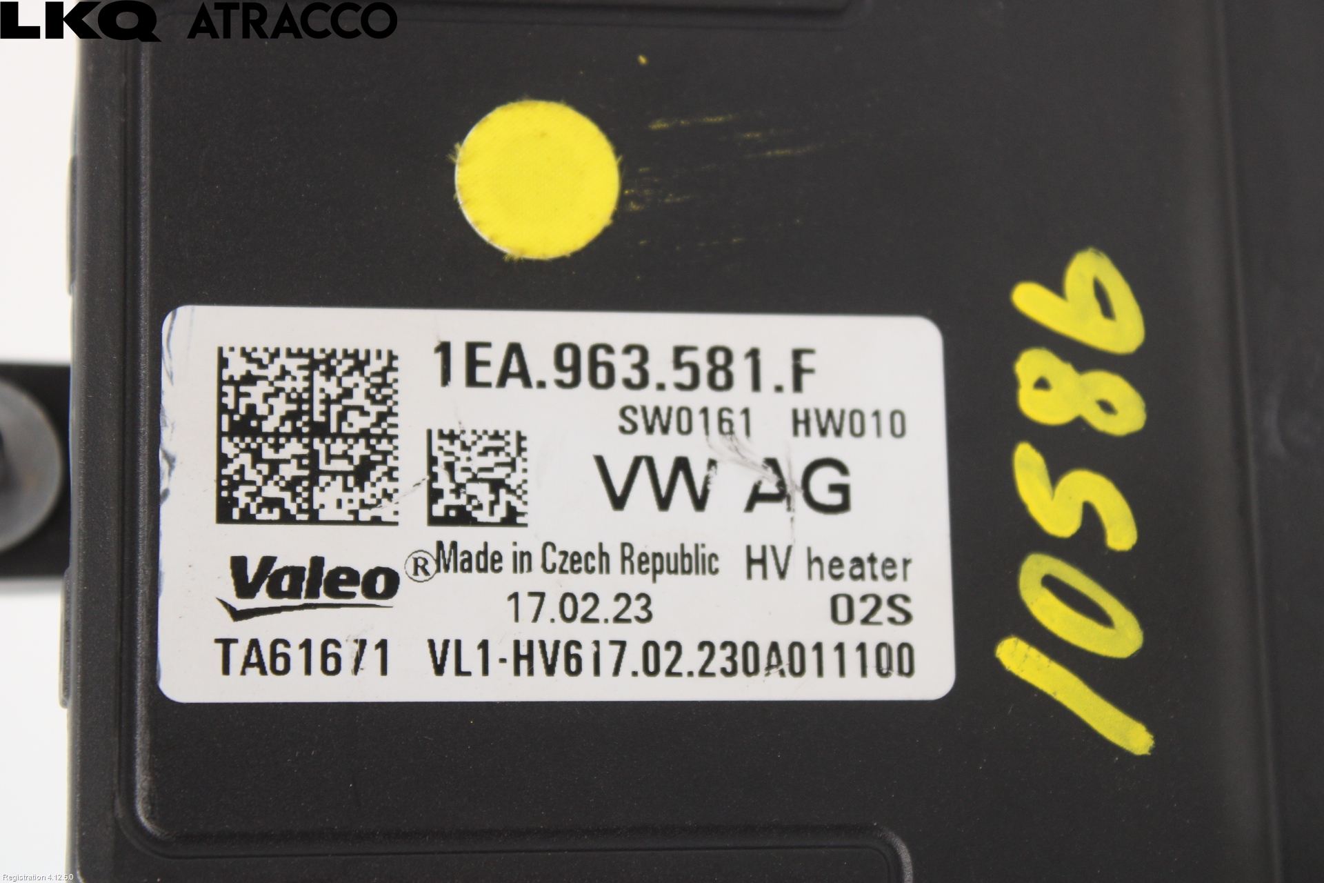 Volkswagen VW ID BUZZ/CARGO 22- Varmeapparat Register Komplett