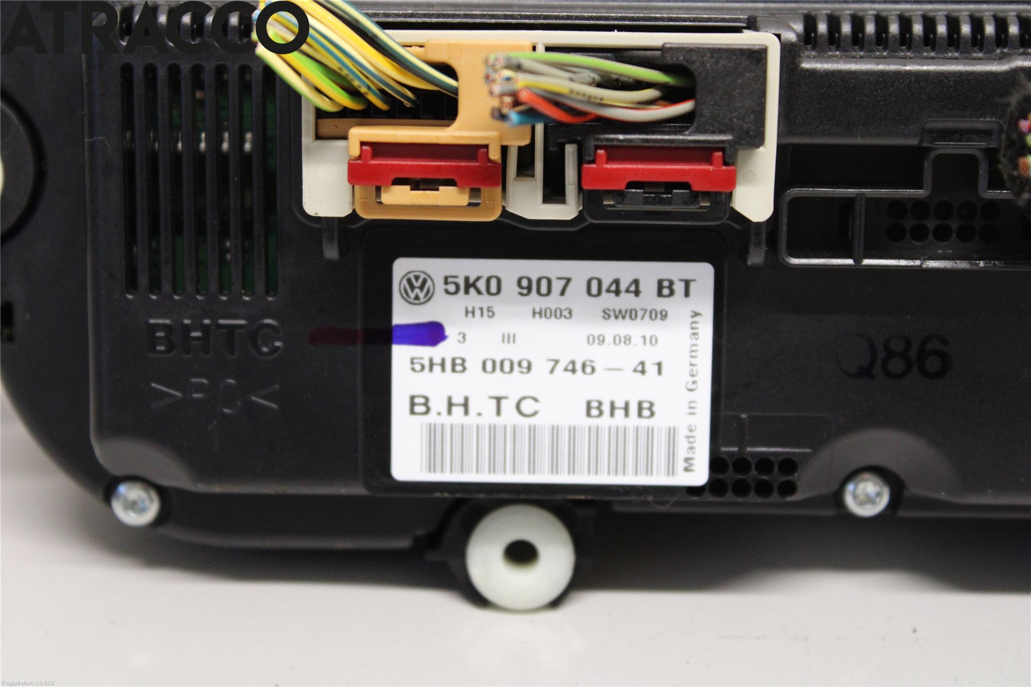 Volkswagen VW GOLF VI 09-13 Varme Ac Betjening-Display