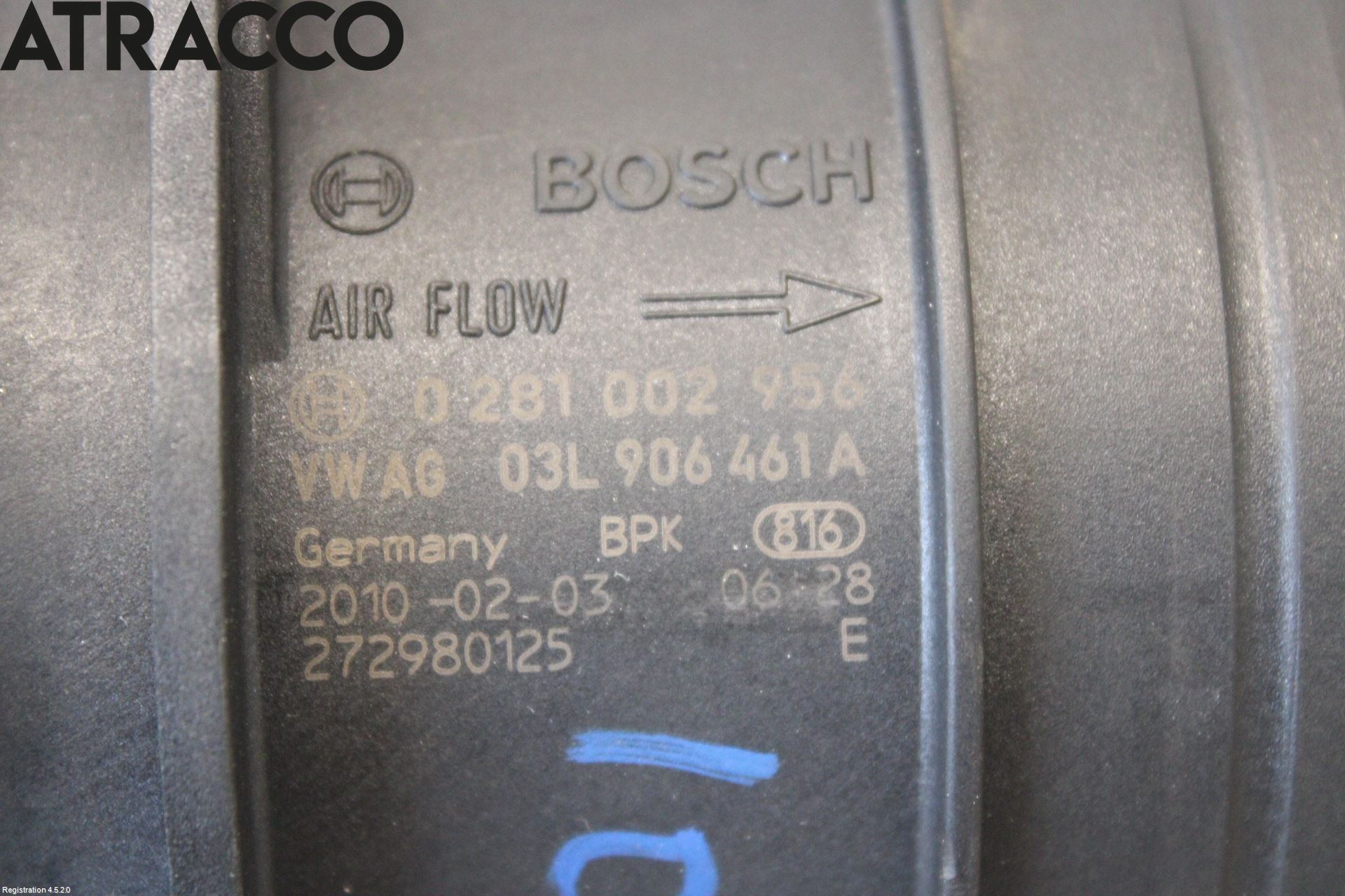 Volkswagen VW PASSAT 11-14 Inns Luftmassemåler