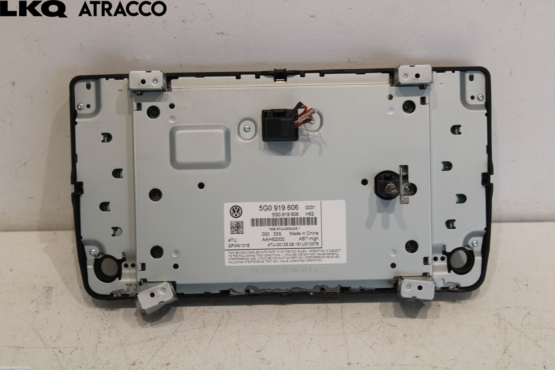 Volkswagen VW GOLF / E-GOLF VII 13-20 Multifunktionsdisplay