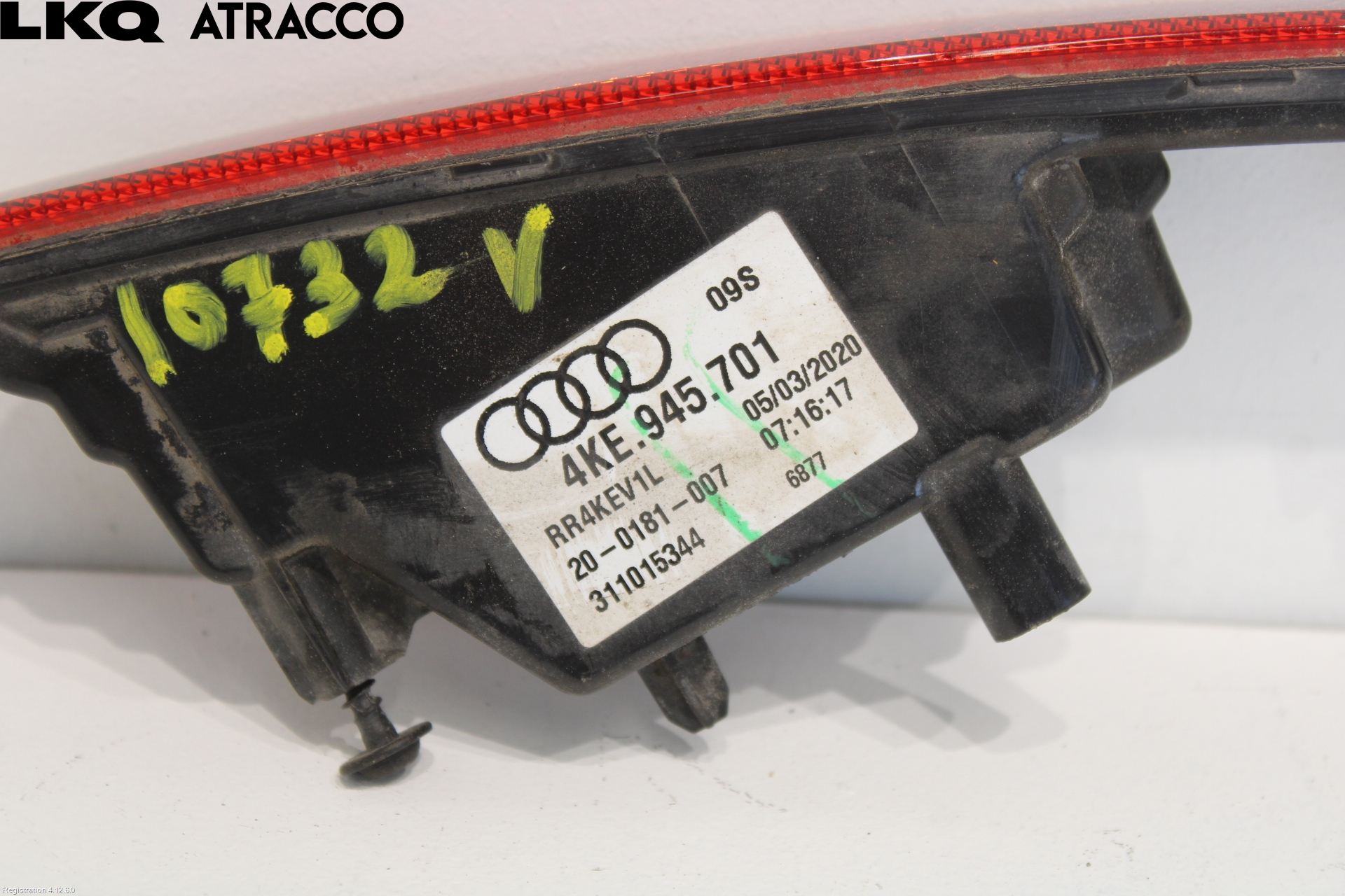 Audi E-TRON, S GE 19- Baklykt Ryggelys-Tåkelys