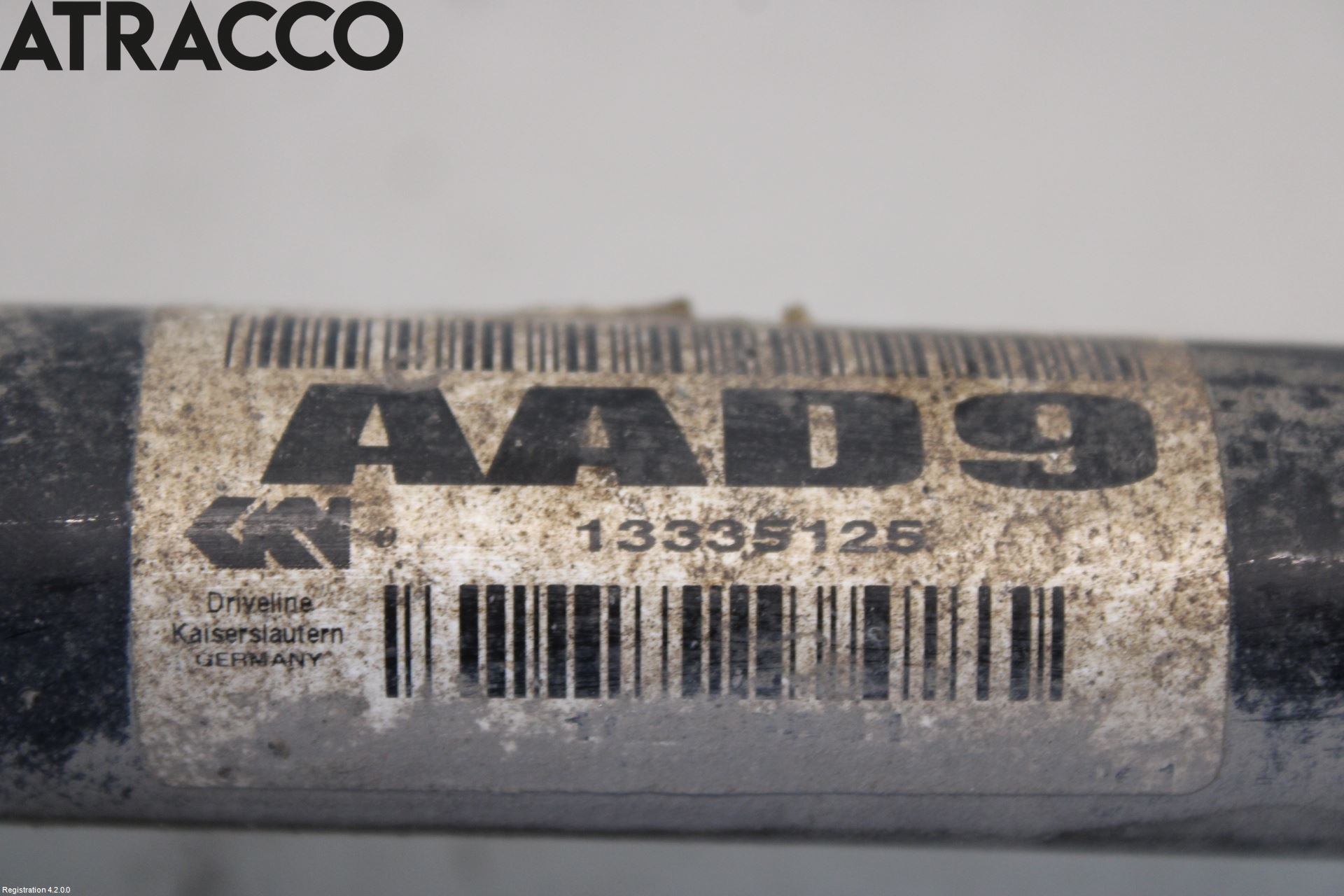 Opel ZAFIRA C 12-19 Drivaksel Foran Kompl Høyre