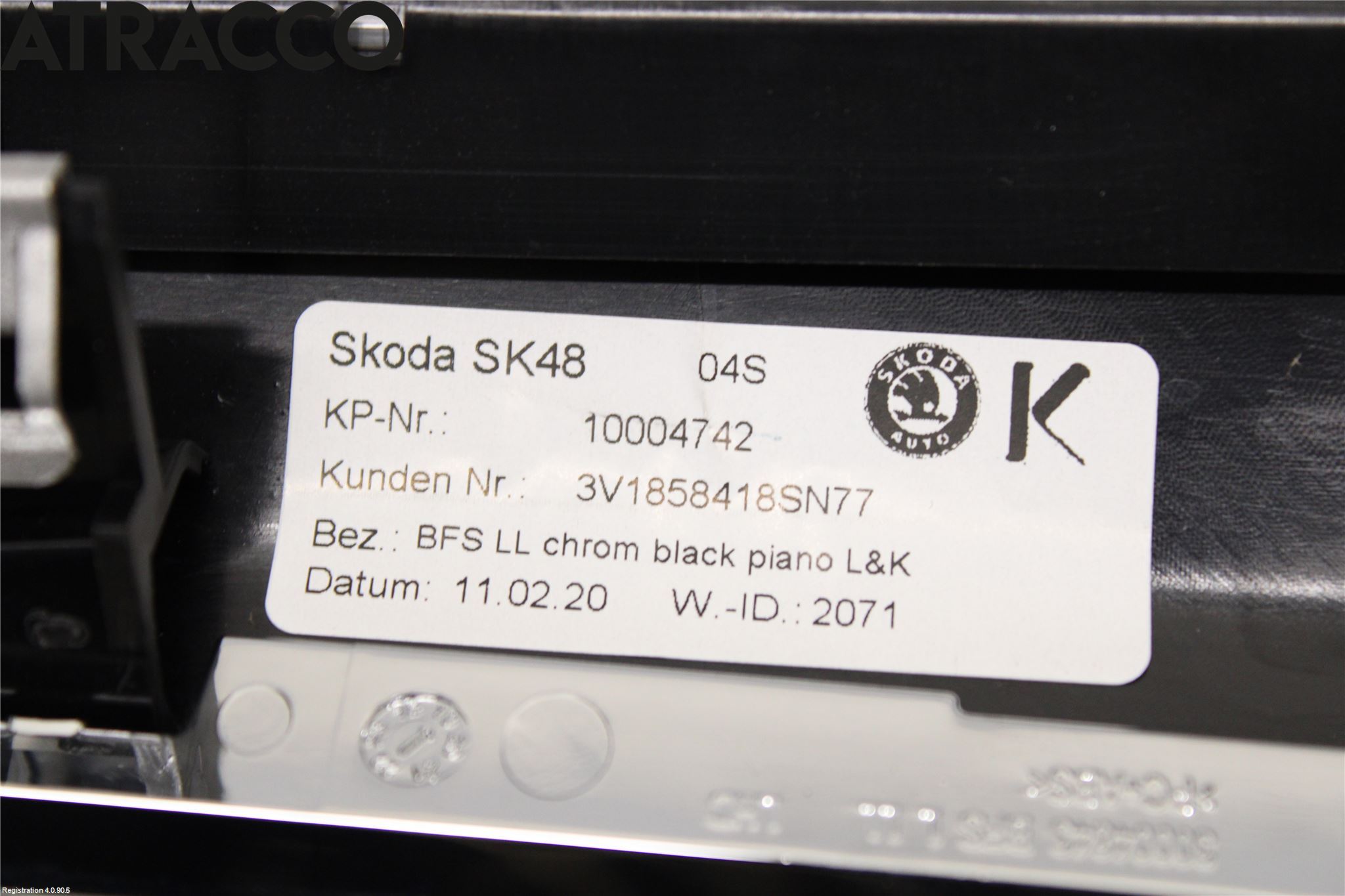 Skoda SUPERB 16-24 Innr Dekor Instrbord