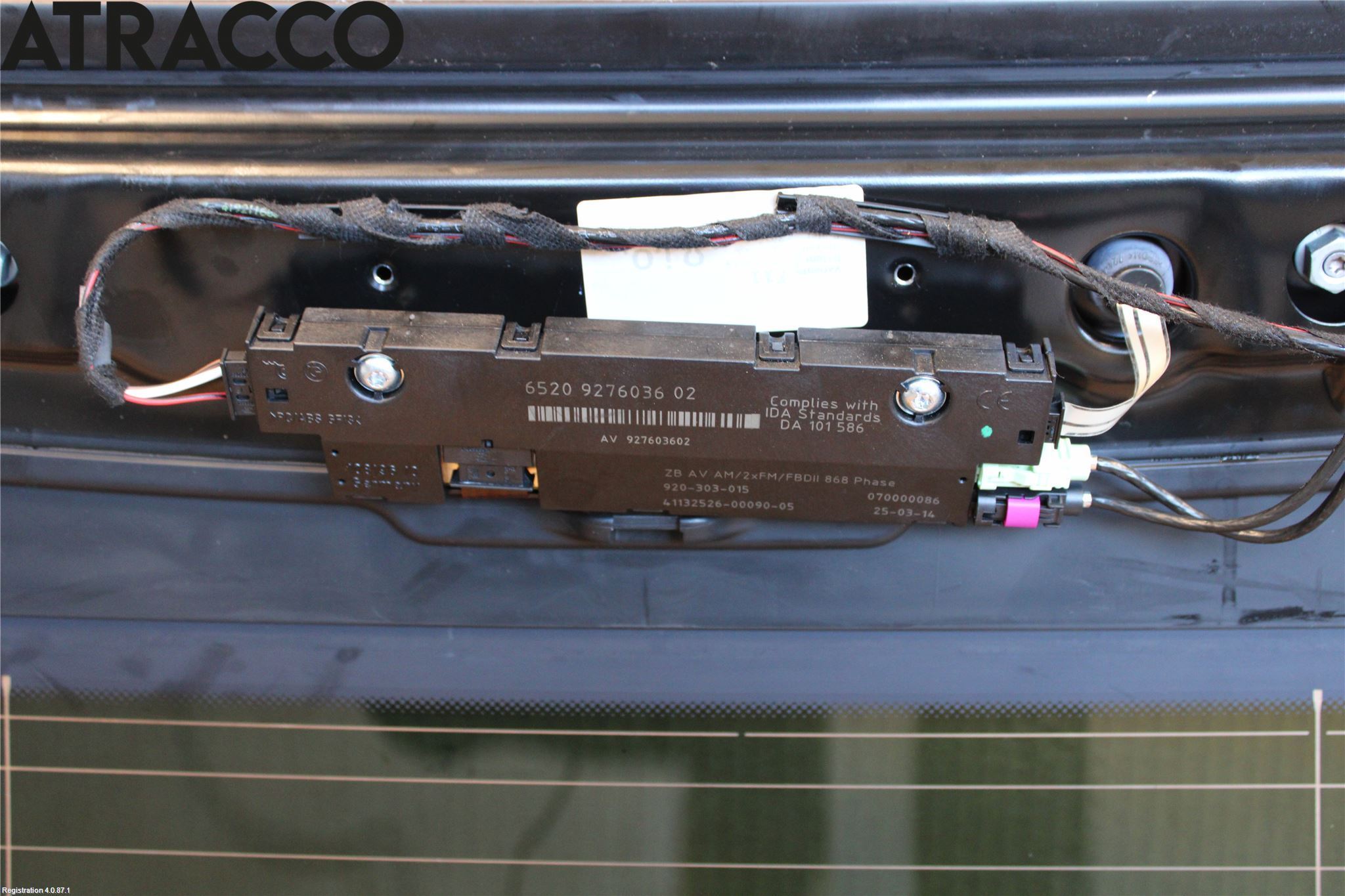 BMW 5 F10/F11/F18 09-17 Bakluke Del Øvre (2Delt)