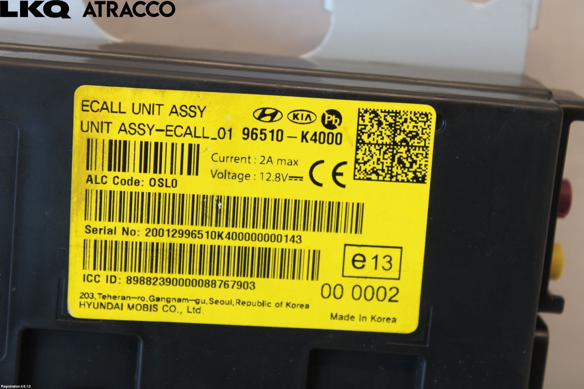 Hyundai KONA/ELECTRIC OS 18-23 Styreenhet Øvrig