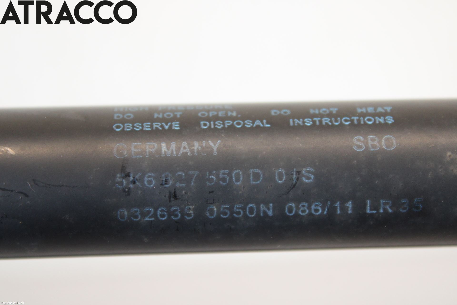 Volkswagen VW GOLF VI 09-13 Bakluke Demper-Gassfjær