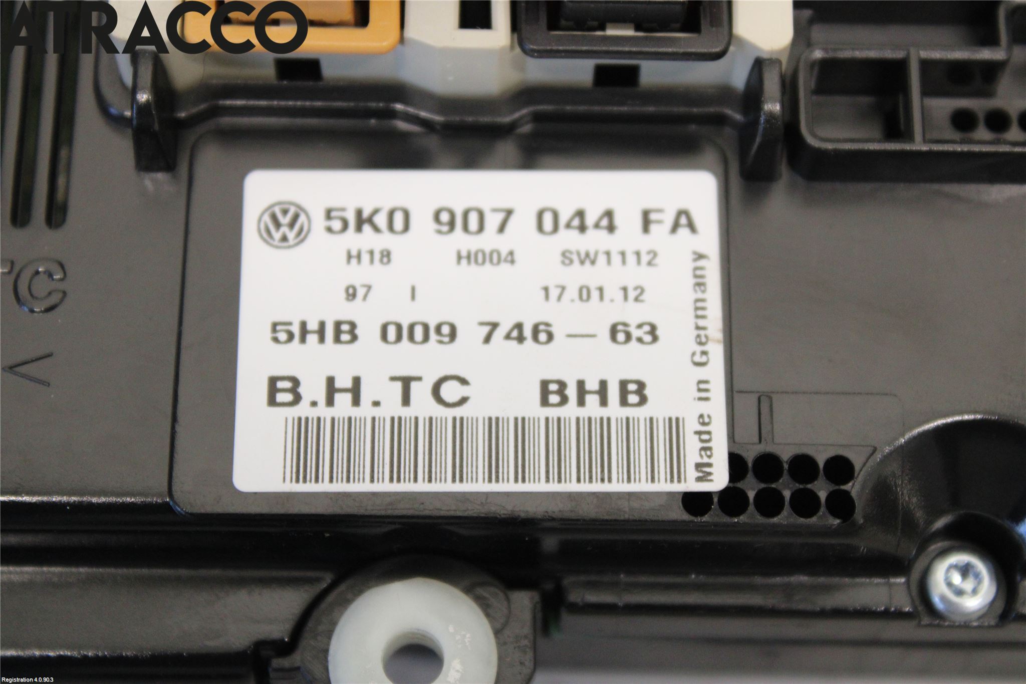 Volkswagen VW CADDY      04-10 Varme Ac Betjening-Display