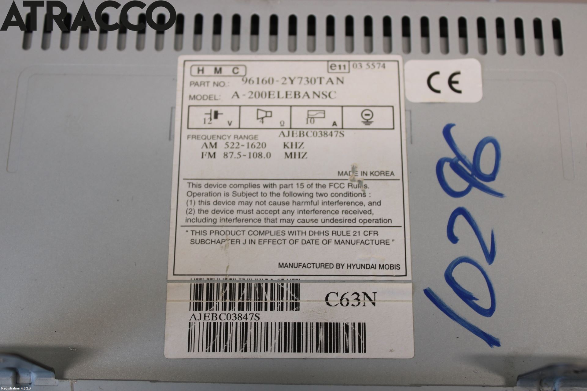 Hyundai SANTA FE 13-18 Stereo Radio Med Cd