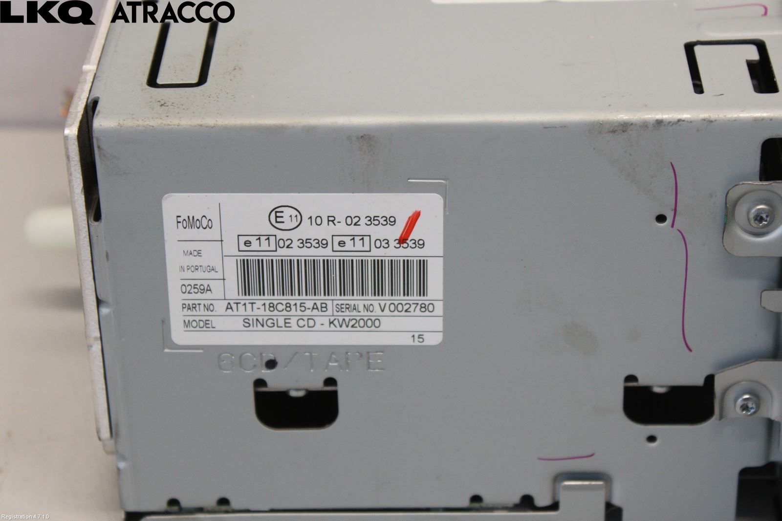 Ford TRANSIT CONNECT 03-08 Stereo Radio Med Cd