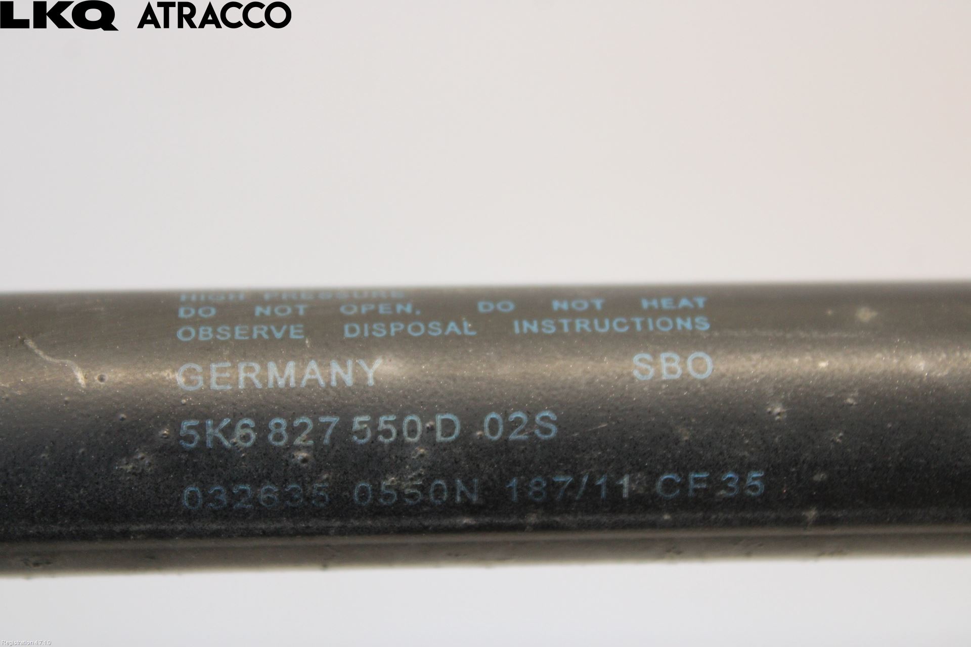 Volkswagen VW GOLF VI 09-13 Bakluke Demper-Gassfjær