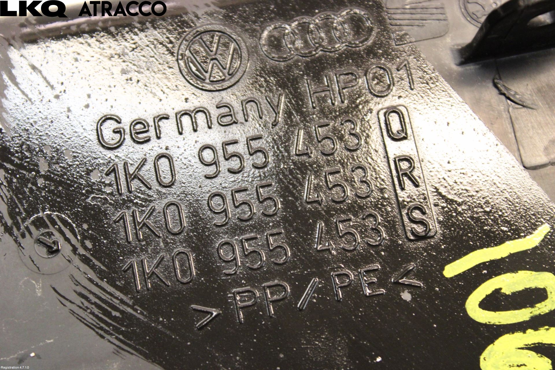 Volkswagen VW GOLF VI 09-13 Spylerbeholder Frontrute