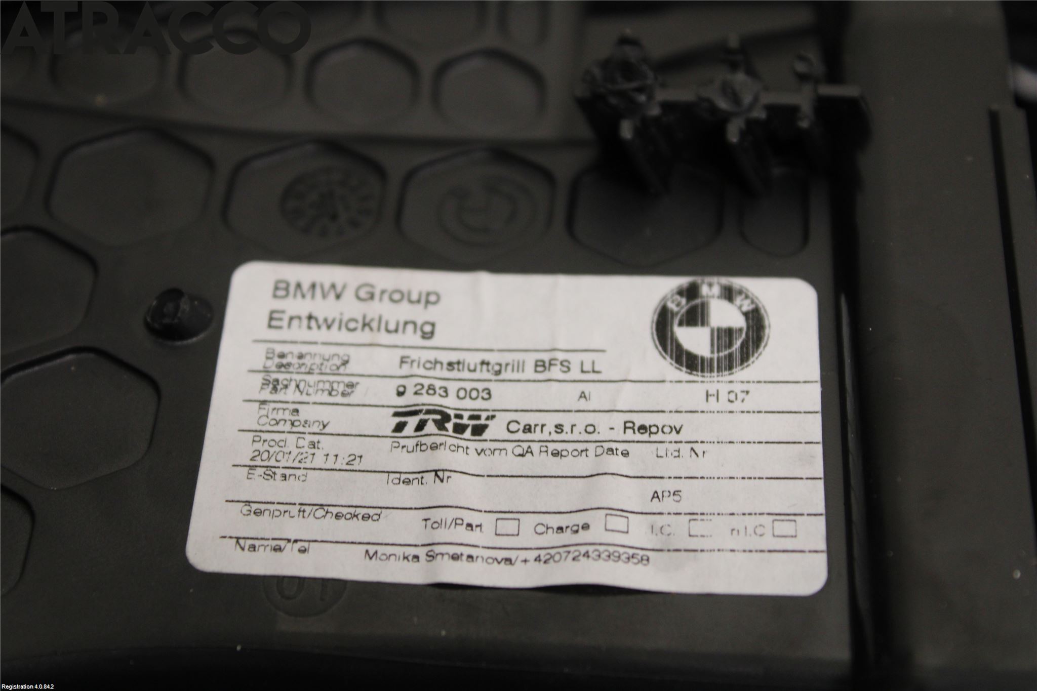 BMW i3 I01 13-22 Dashbord Kanal - Dyse