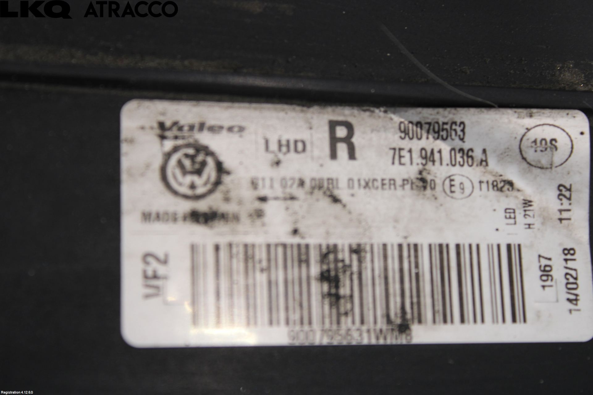 Volkswagen VW TRANSP/CARAVELLE (T6) 16-22 Frontlykt Høyre