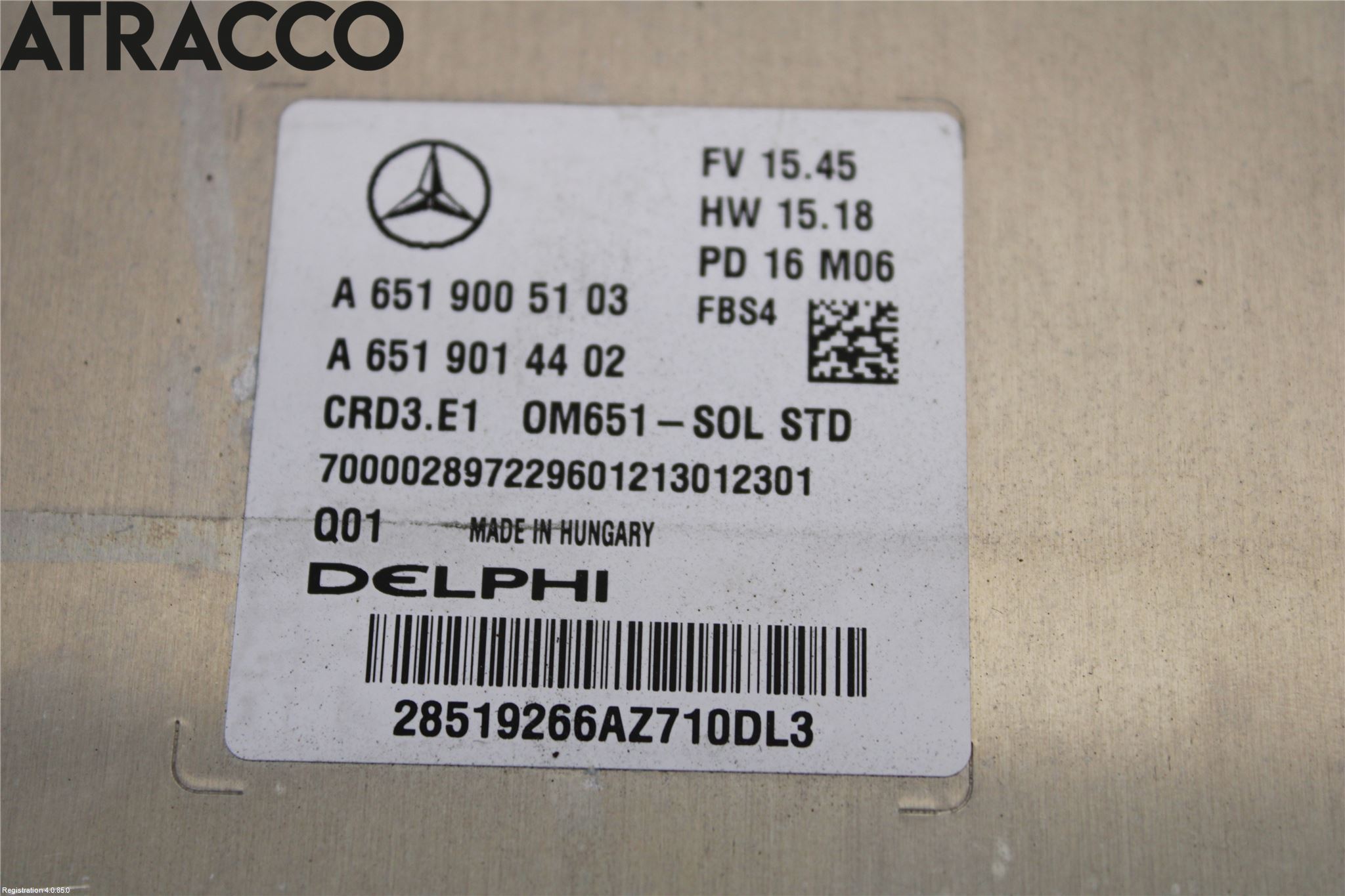 Mercedes-Benz MB CLA-KLASS (C117/X117) 13-19 Styreenhet Innsprøytning