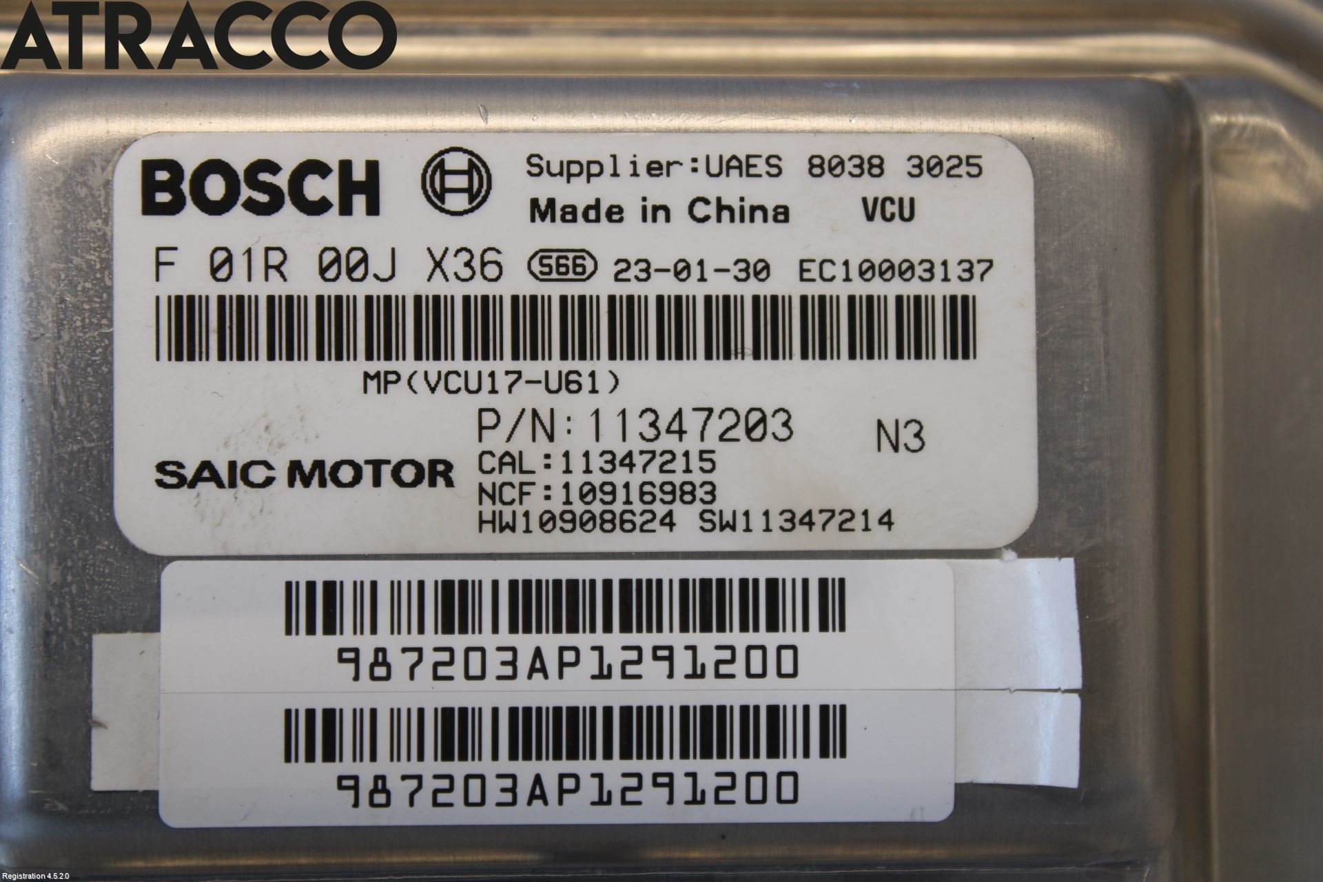 MG ZS EV 20- Styreenhet Innsprøytning