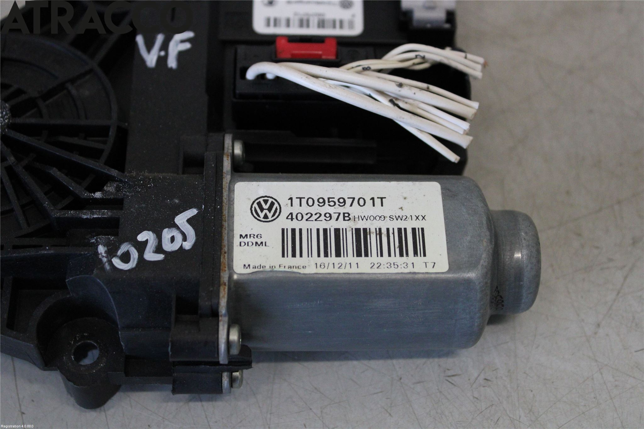 Volkswagen VW CADDY 11-15 Vindusheismotor