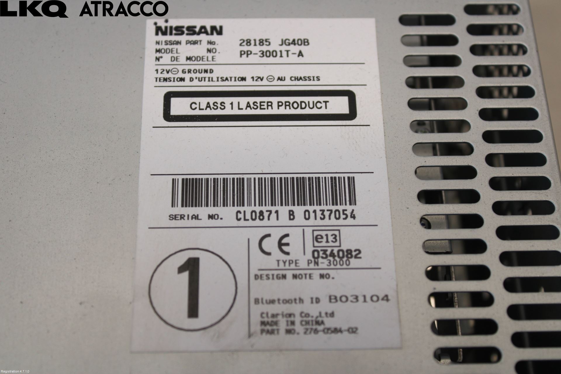 Nissan X-TRAIL 08-14 Stereo Radio Med Cd