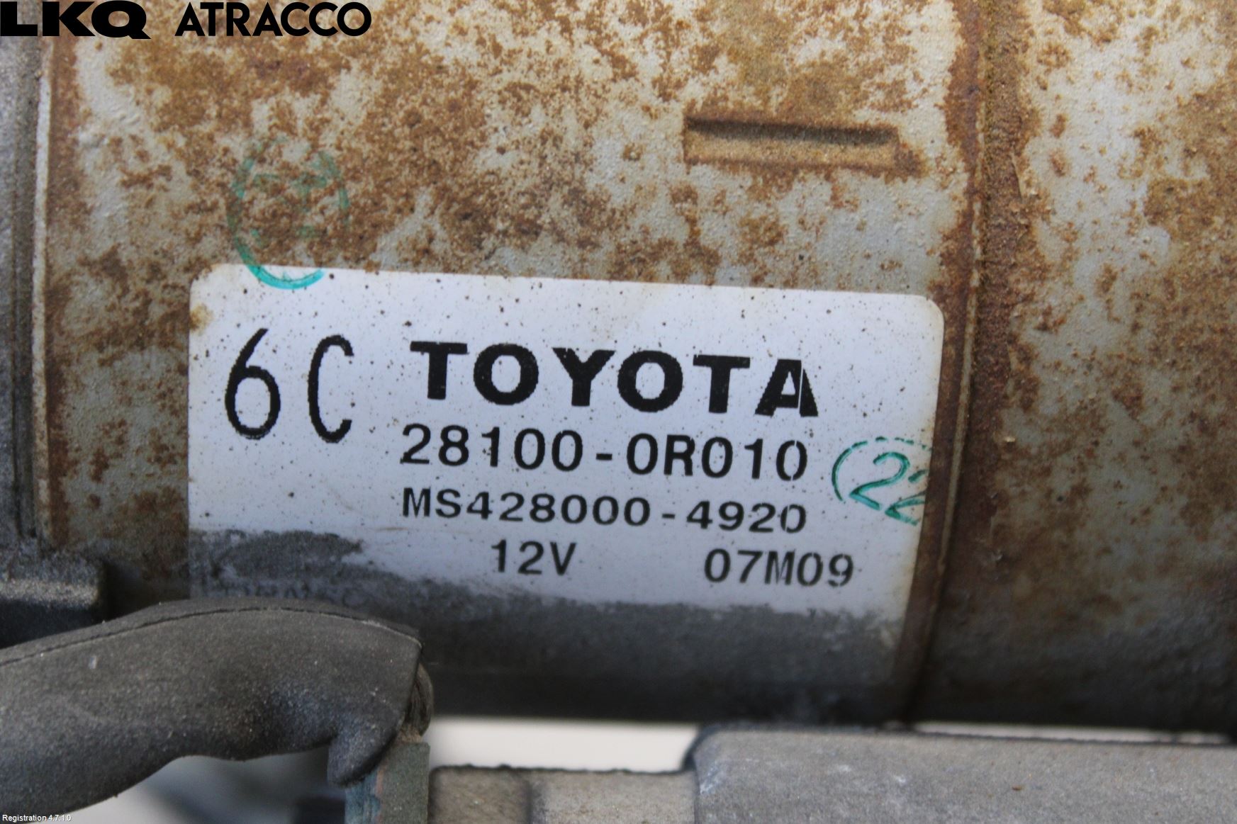 Toyota AVENSIS 09-15 Startmotor Diesel