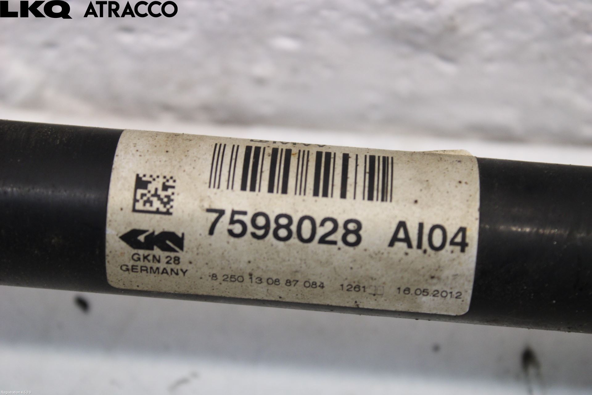 BMW X3 F25 10-17 Drivaksel Foran Kompl Høyre