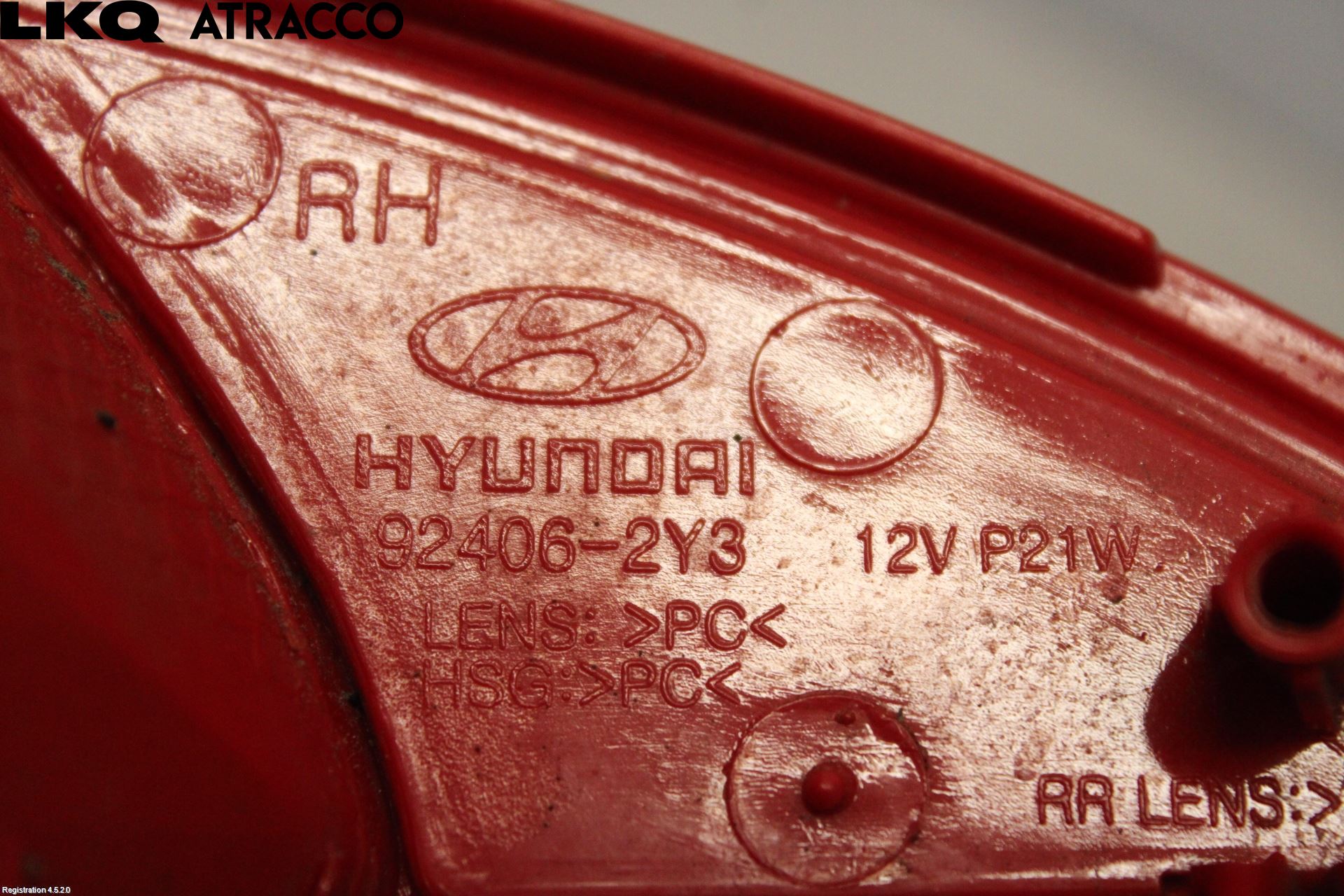 Hyundai SANTA FE 13-18 Baklykt Ryggelys-Tåkelys