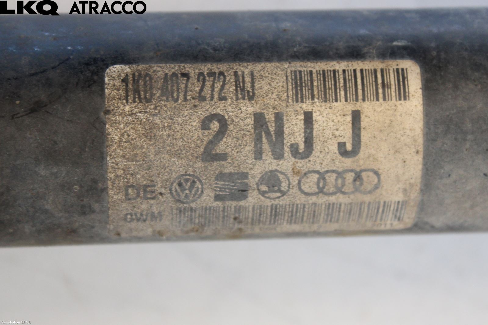 Volkswagen VW GOLF VI 09-13 Drivaksel Foran Kompl Høyre