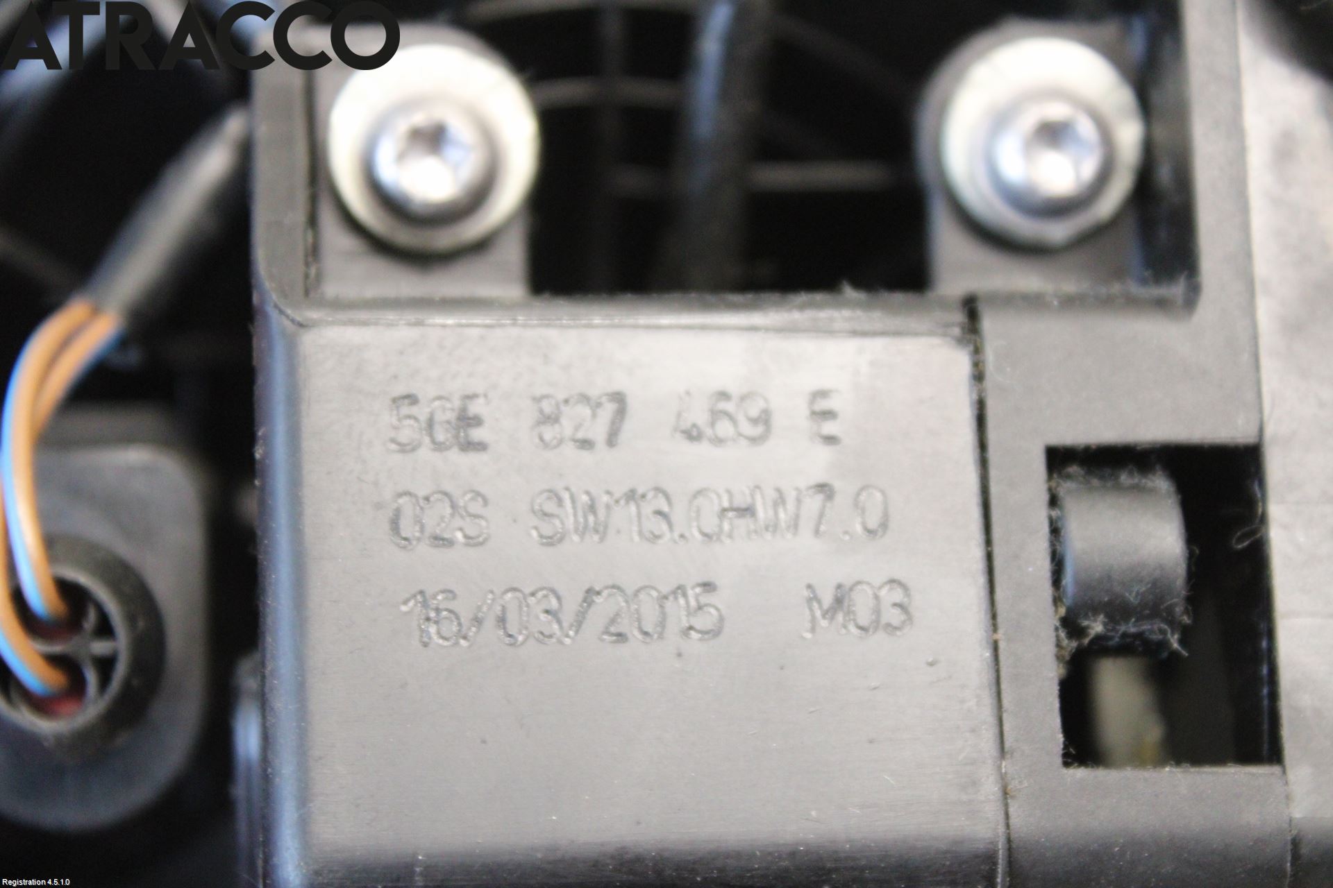 Volkswagen VW GOLF / E-GOLF VII 13-20 Bakluke Handtak Ytre