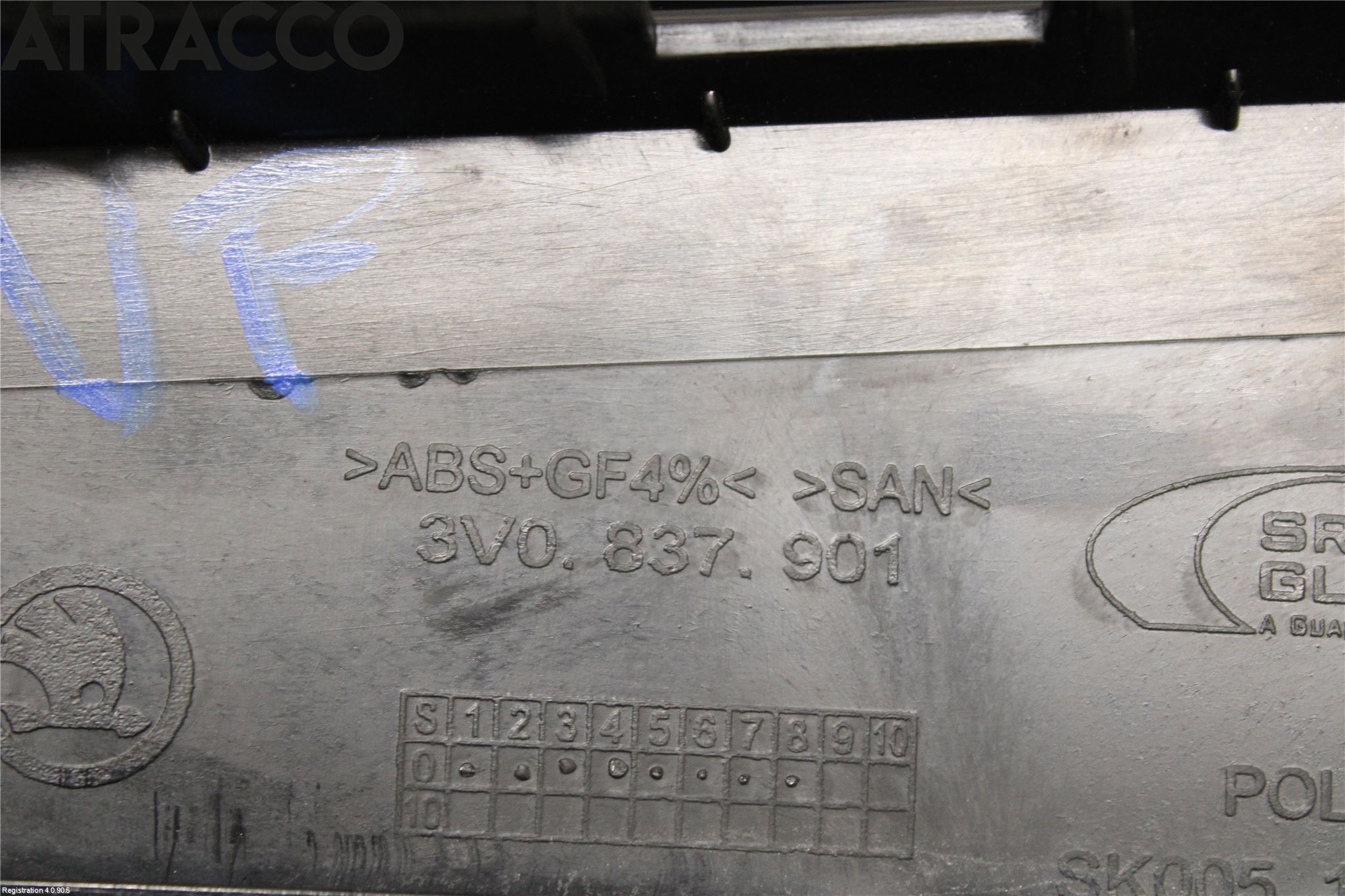 Skoda SUPERB 16-24 Dør Dekorlist Vf