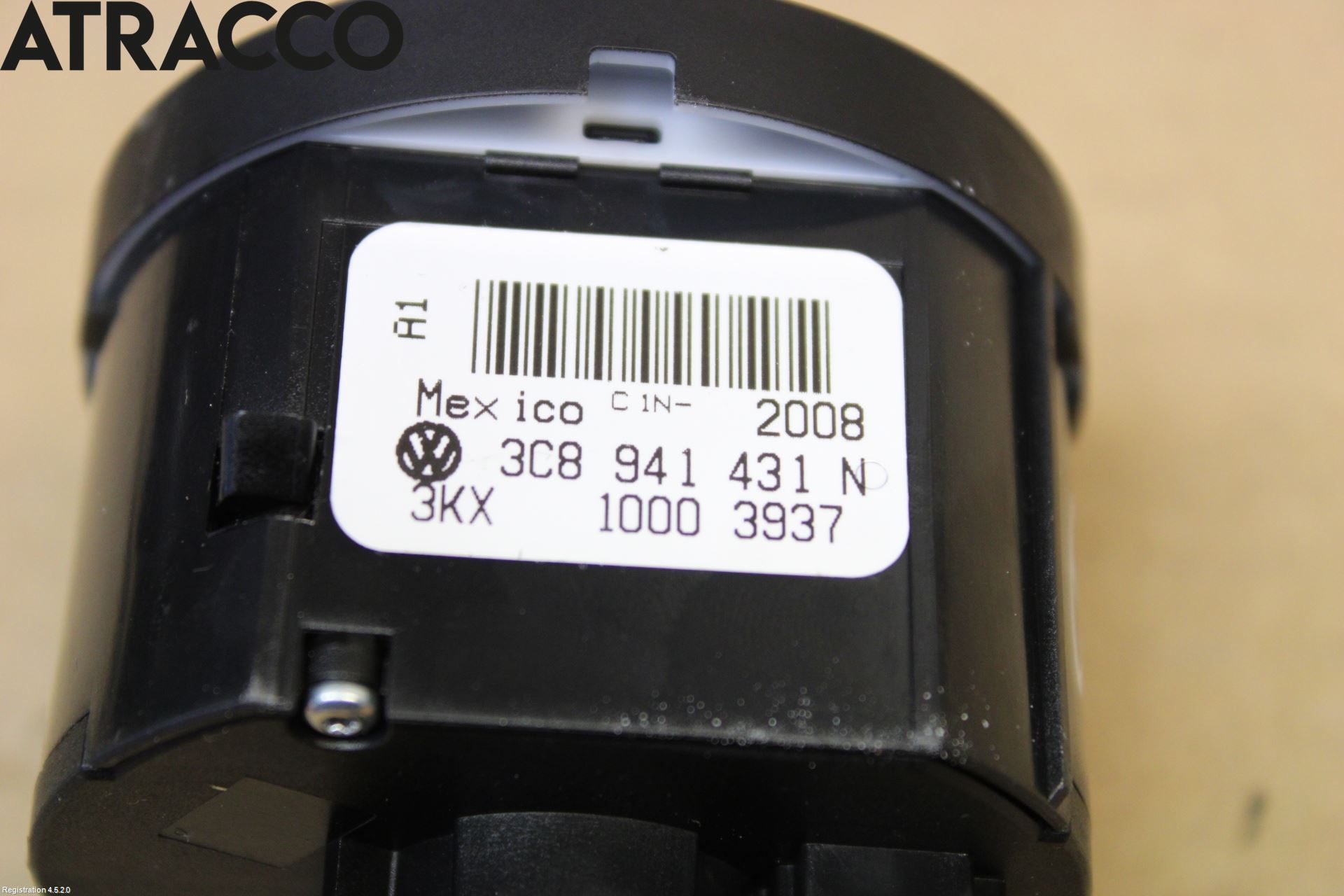 Volkswagen VW SCIROCCO 09-17 Bryter Hovedlys