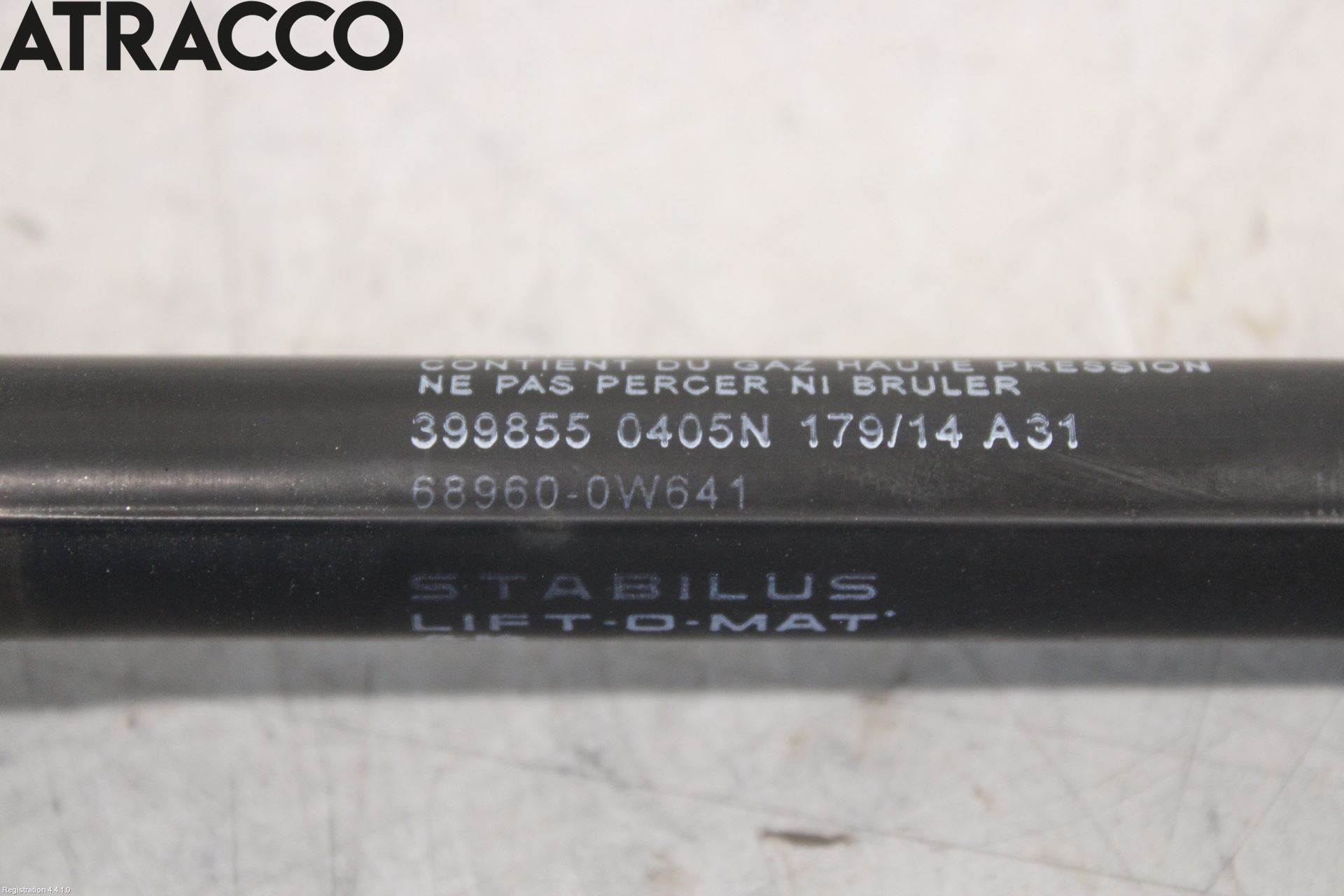 Toyota YARIS XP130 12-14 Bakluke Demper-Gassfjær