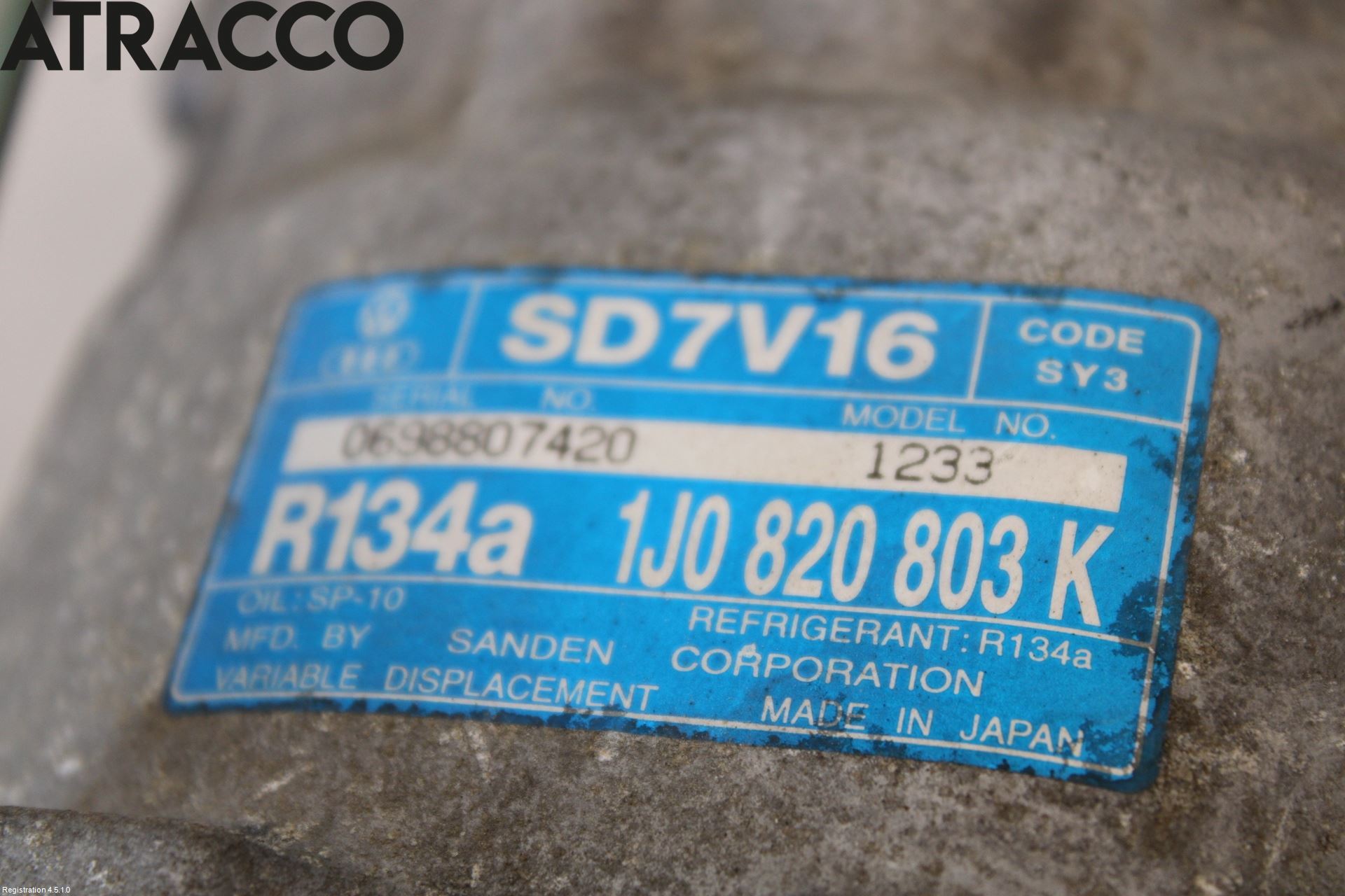 Volkswagen VW BEETLE 98-10 Varme Ac Kompressor