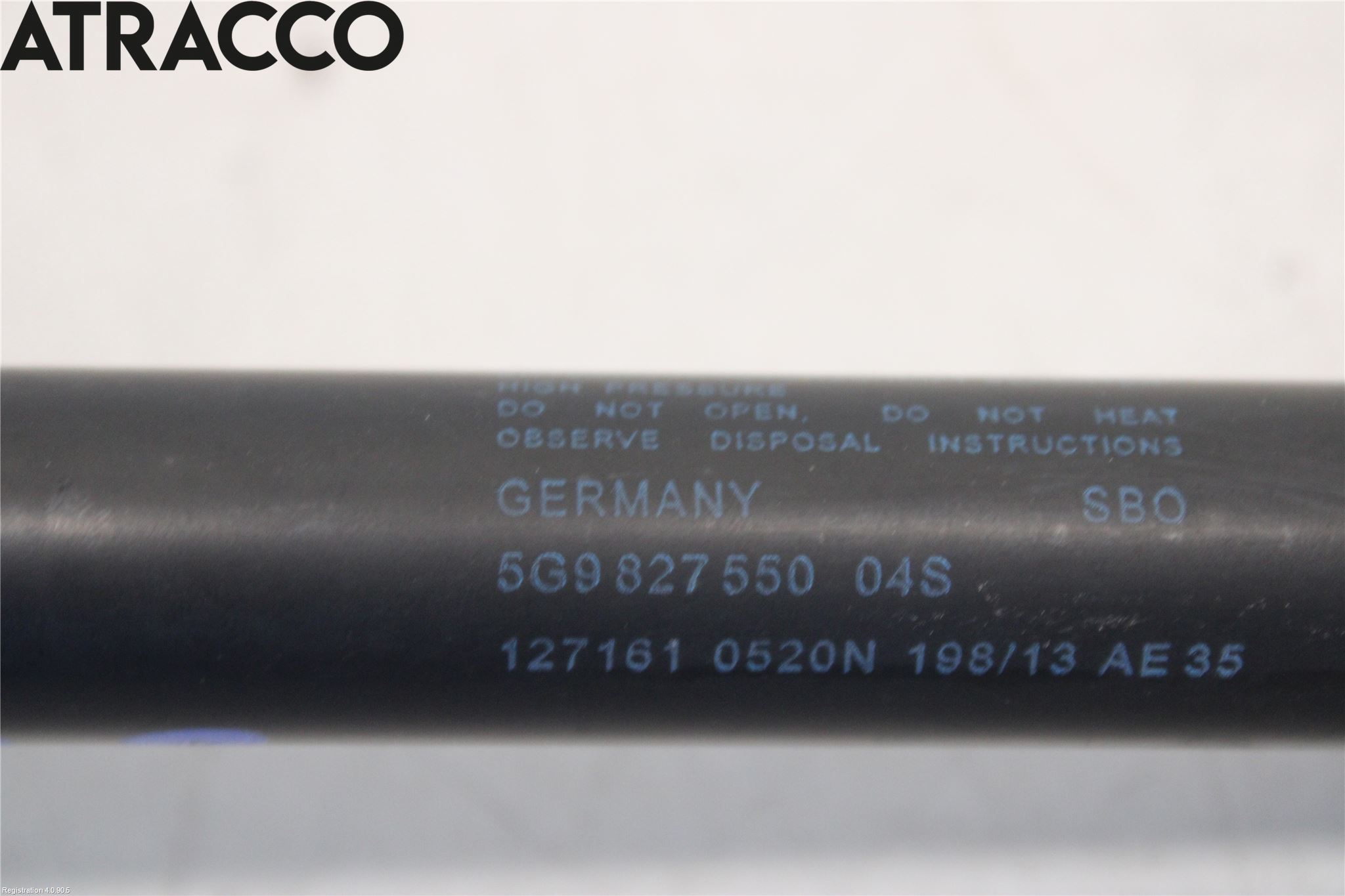 Volkswagen VW GOLF / E-GOLF VII 13-20 Bakluke Demper-Gassfjær