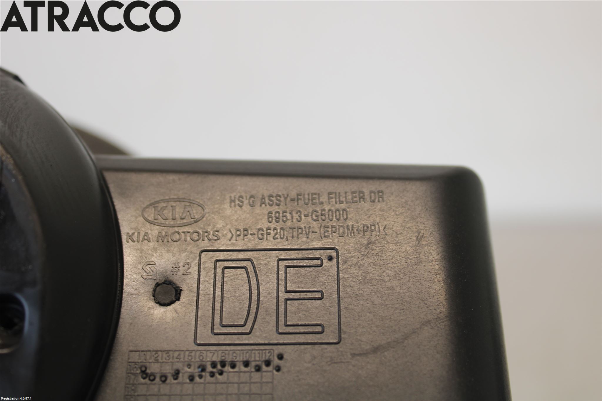 Kia NIRO (DE) 17-22 Drivstoff Tankluke