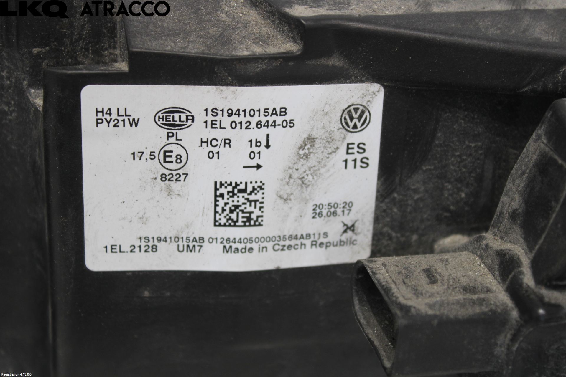 Volkswagen VW UP! / E-UP! Frontlykt Venstre