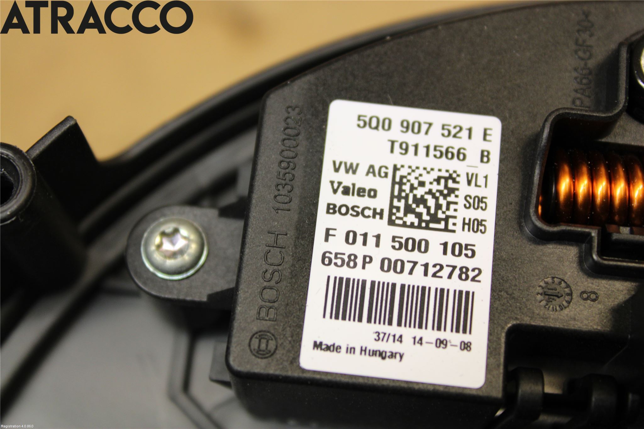 Volkswagen VW GOLF / E-GOLF VII 13-20 Varmeapparat Viftemotor