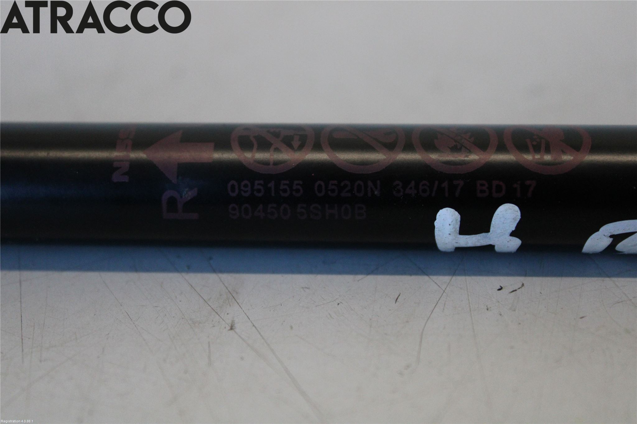 Nissan LEAF 18- Bakluke Demper-Gassfjær