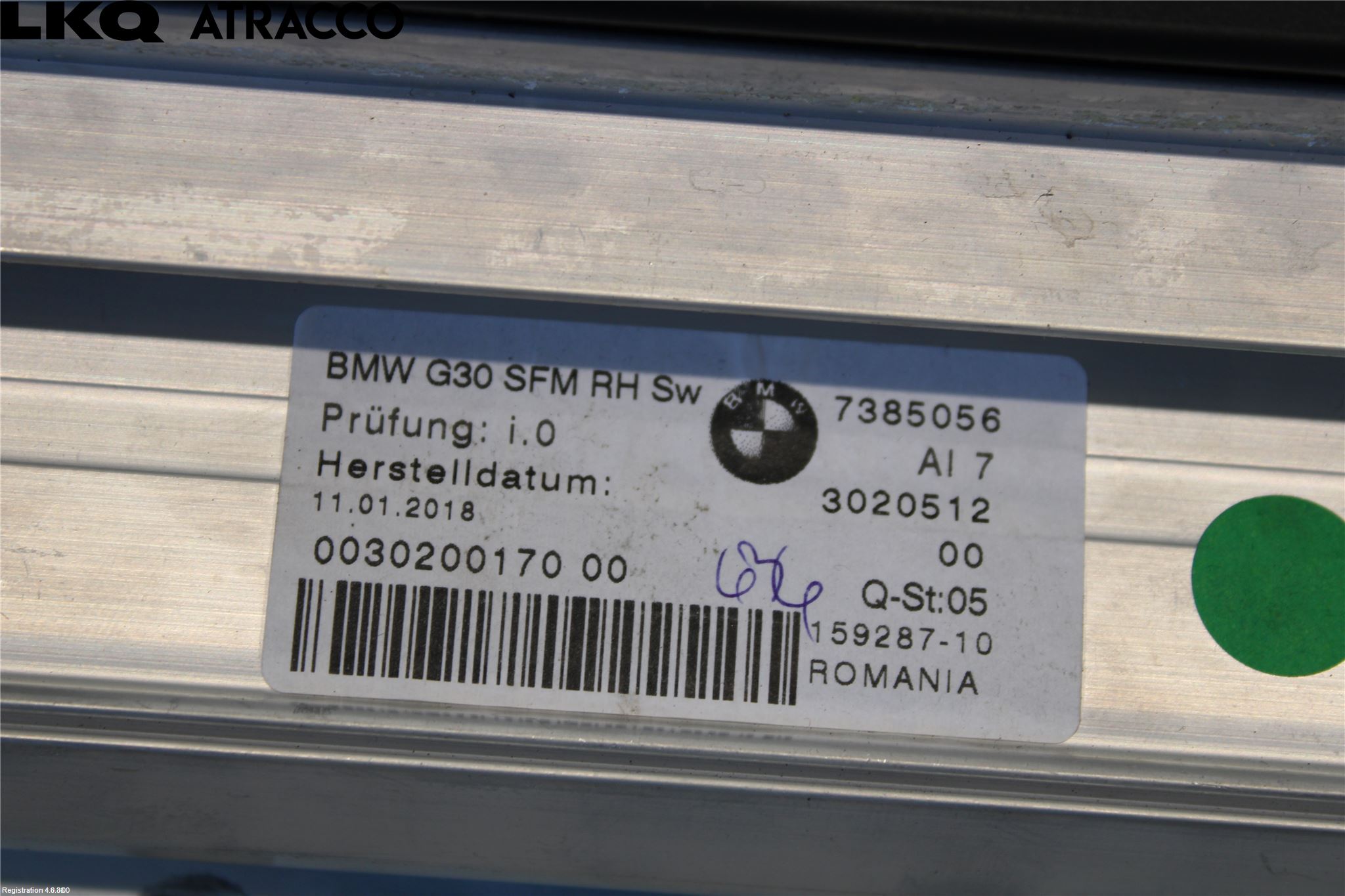 BMW 5 G30/G31/F90 17-23 Innr Solskjerm