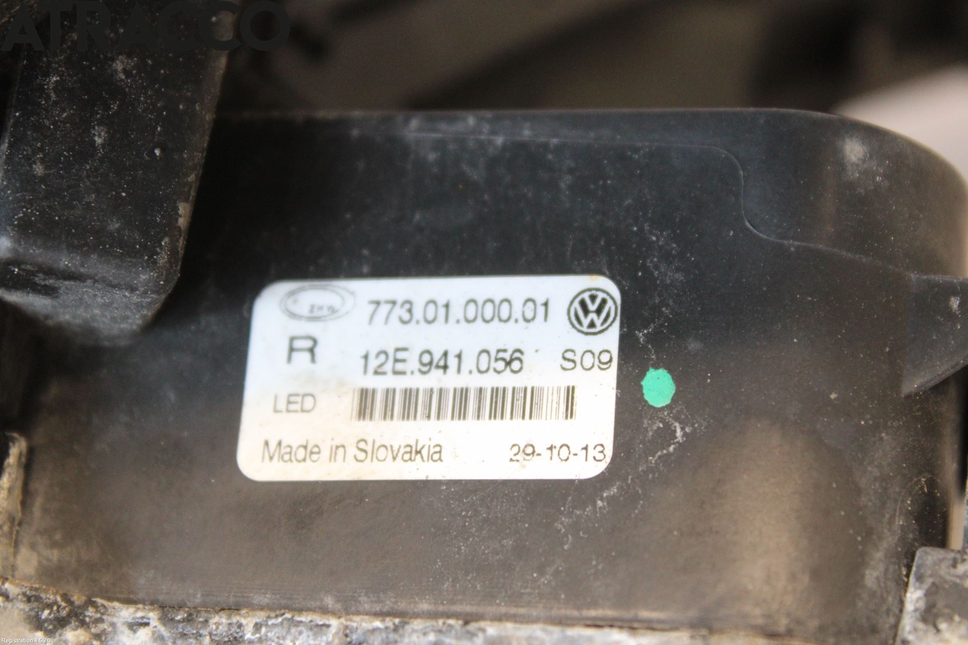 Volkswagen VW UP! / E-UP! Frontlykt-Kurve-Tåkelys