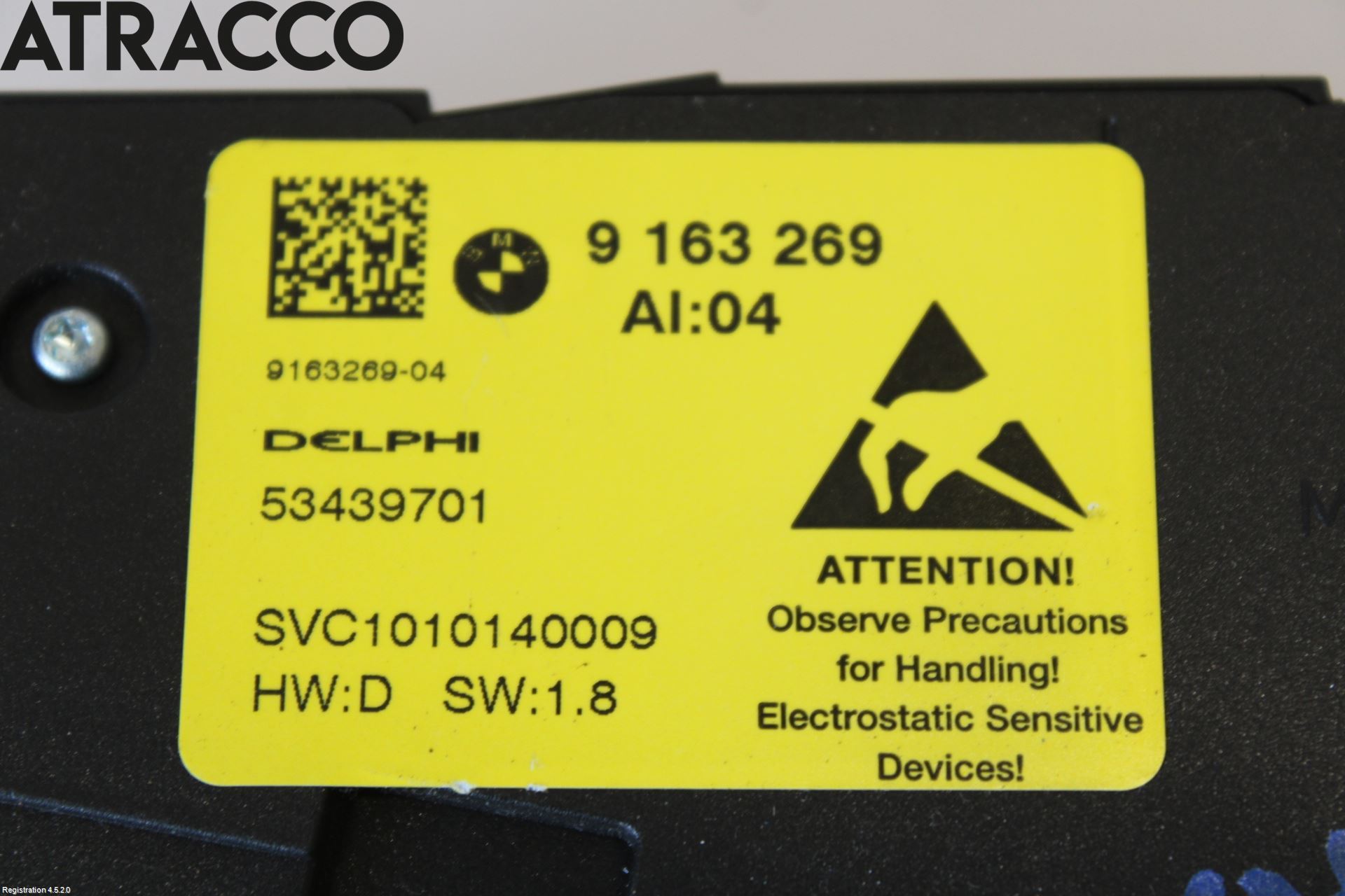 BMW 5 F10/F11/F18 09-17 Bryter Sete Regulering