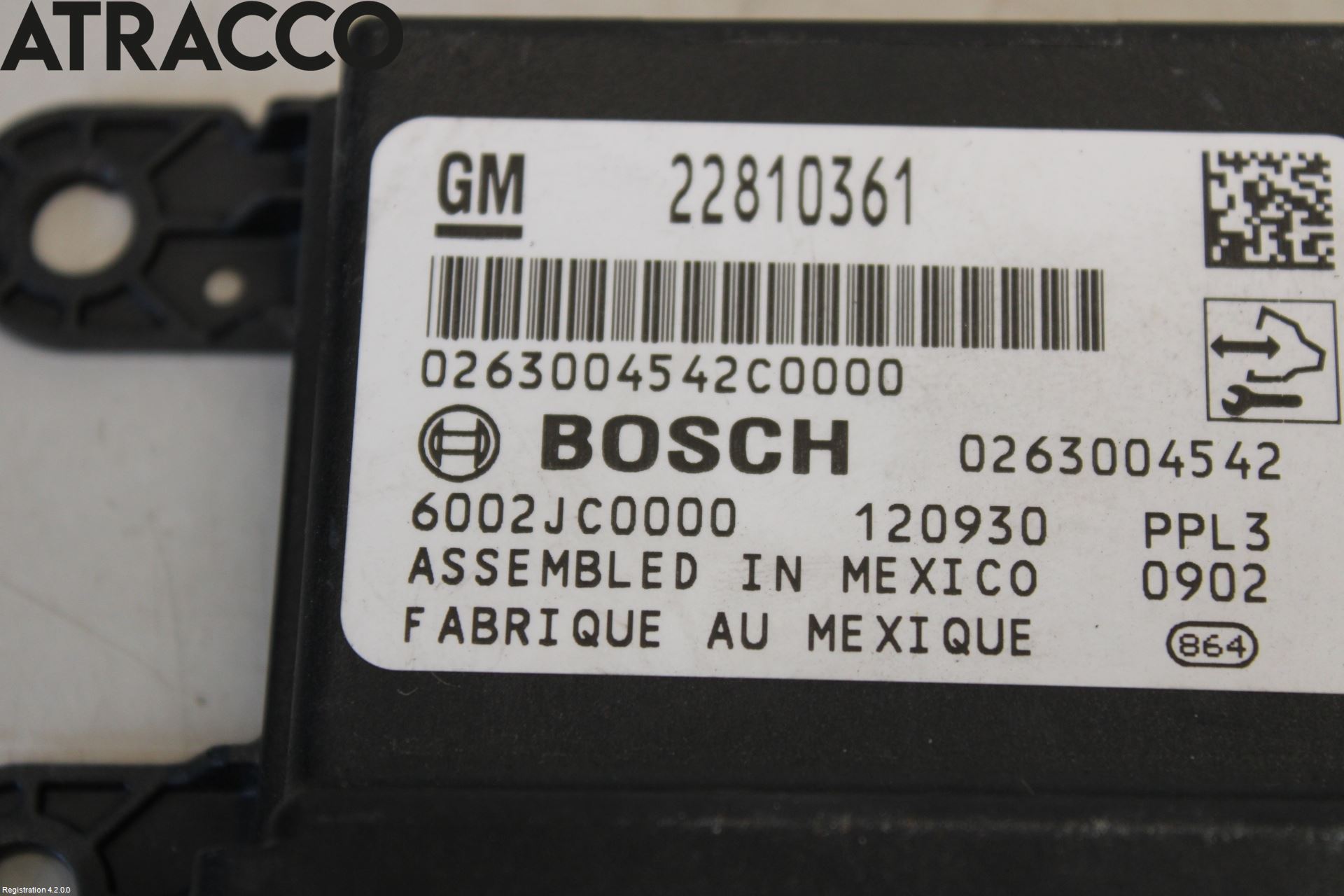 Opel ZAFIRA C 12-19 Styreenhet Parkering