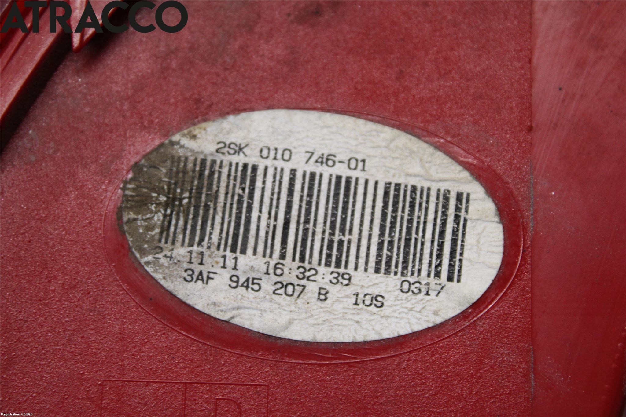 Volkswagen VW PASSAT 11-14 Baklykt Venstre