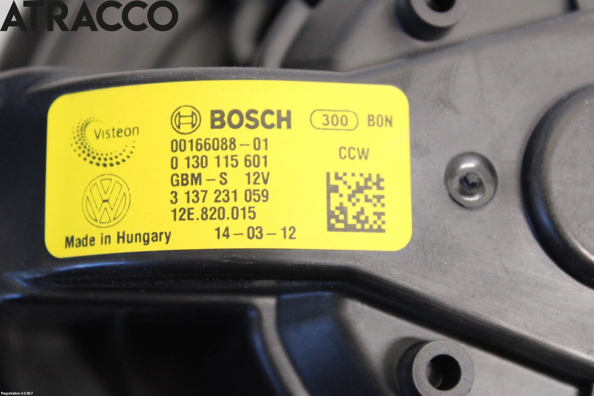 Volkswagen VW UP! / E-UP! Varmeapparat Viftemotor